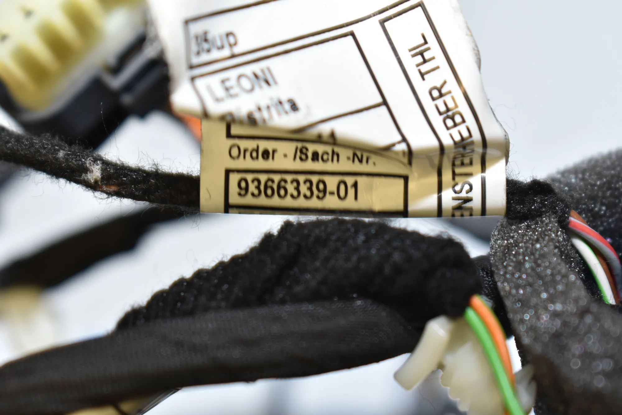 Rear Left Door Wiring – OEM 9370350 · BMW 6 Gran Turismo (G32) (2017 - -) 640 i 2018 – 6