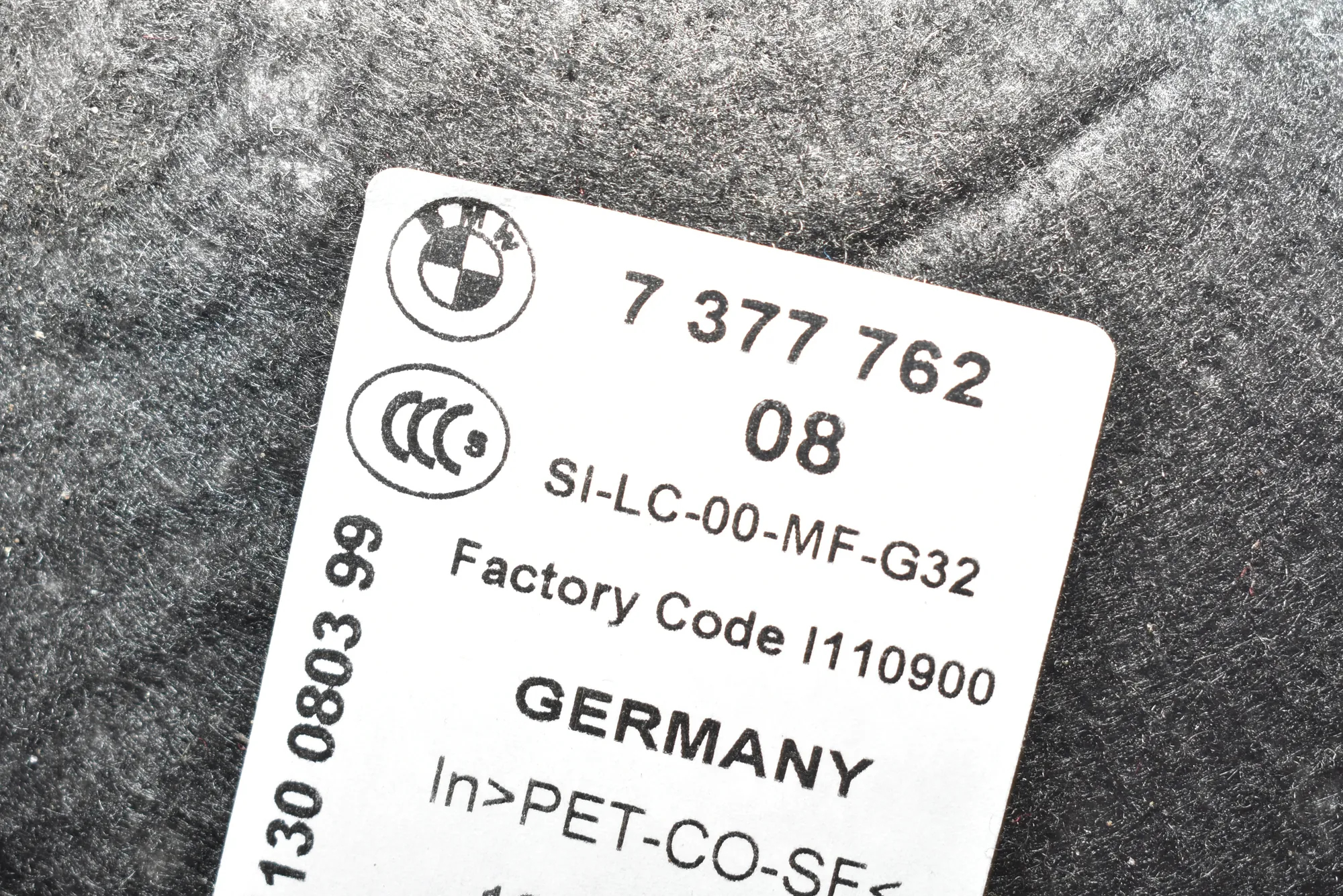 Other Body Parts – OEM 7393260 · BMW 6 Gran Turismo (G32) (2017 - -) 640 i 2018 – 8