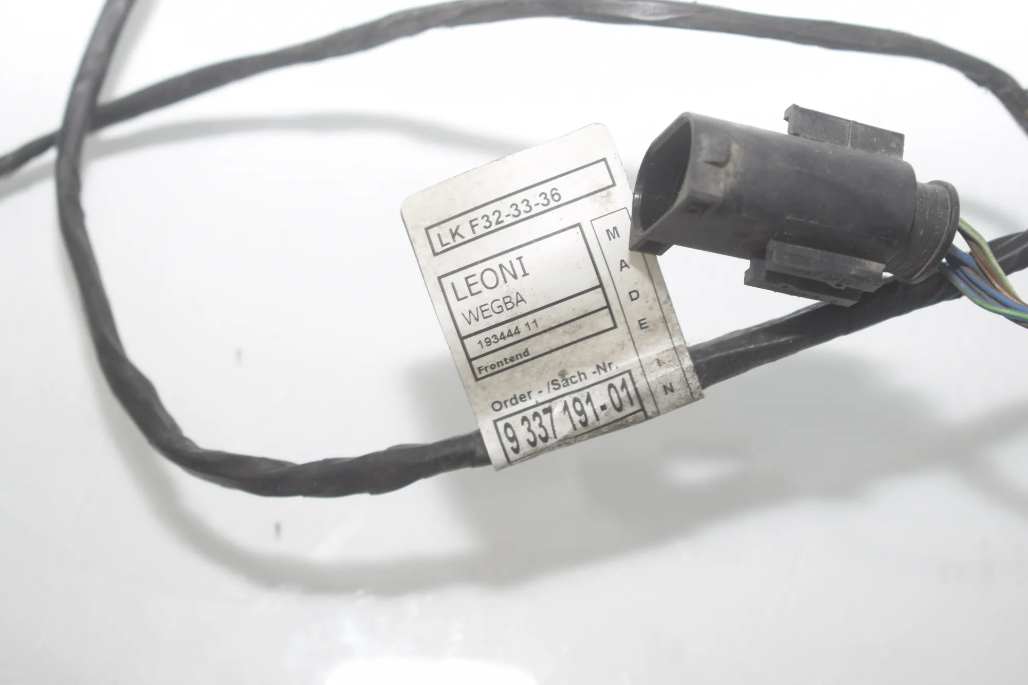 Front Parking Sensor Wiring Loom – OEM 9337191 · BMW 4 Coupe (F32, F82) 430 d xDrive 2014 – 4