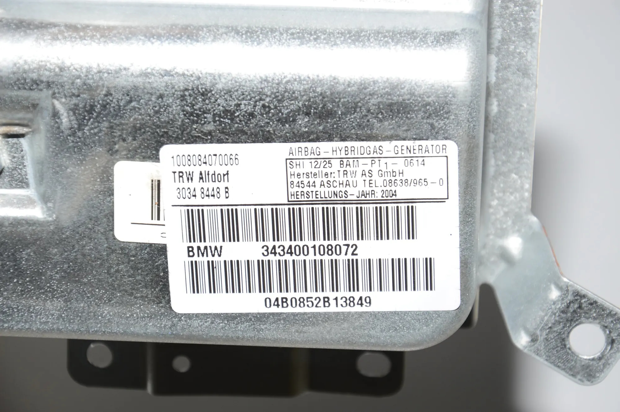 Front Right Door Safety Bag SRS – OEM 72123400108 · BMW X3 (E83) 3.0 i xDrive 2004 – 5