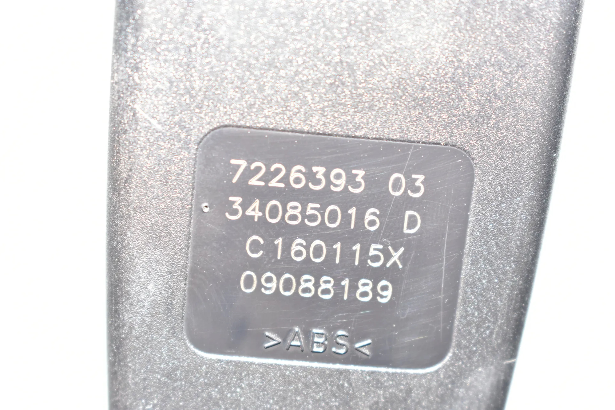 Rear Left Seat Buckle – OEM 7226393 · BMW 6 Coupe (F13) M6 2015 – 4