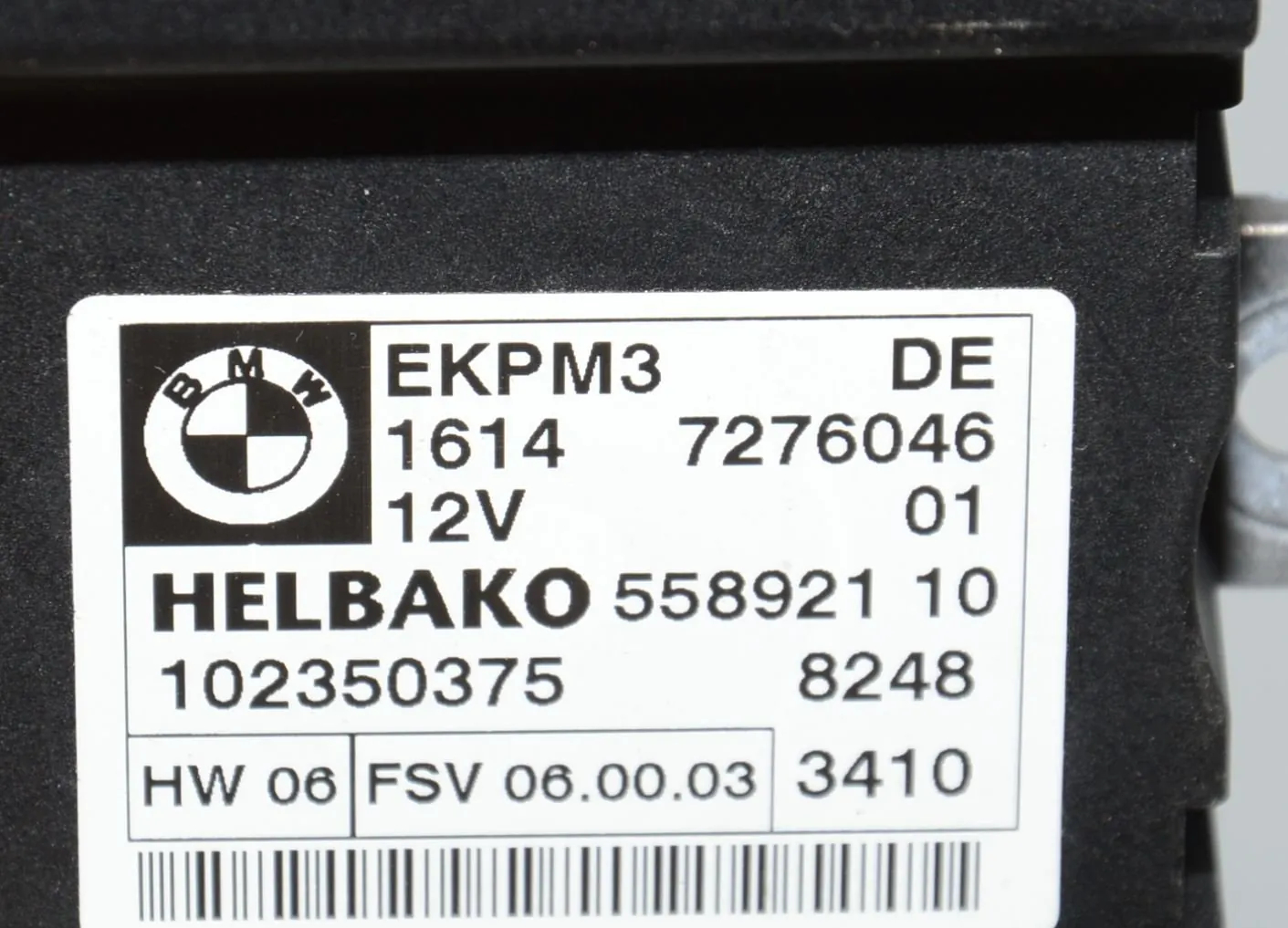 Fuel Pump Control Unit – OEM 7276046 · BMW 3 Touring (E91) 330 d 2010 – 5