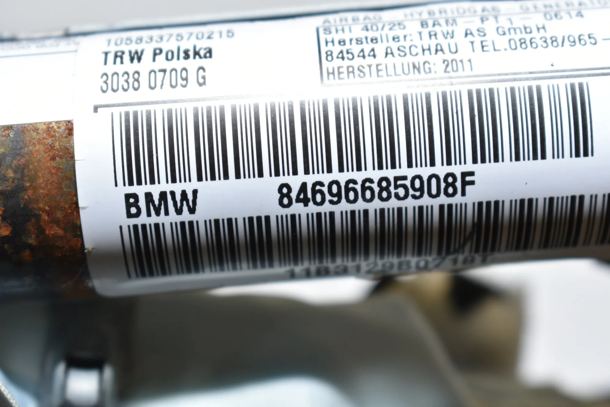 Left Side Roof Safety Curtain SRS – OEM 6966859 · BMW 3 Touring (E91) 325 d 2011 – 4
