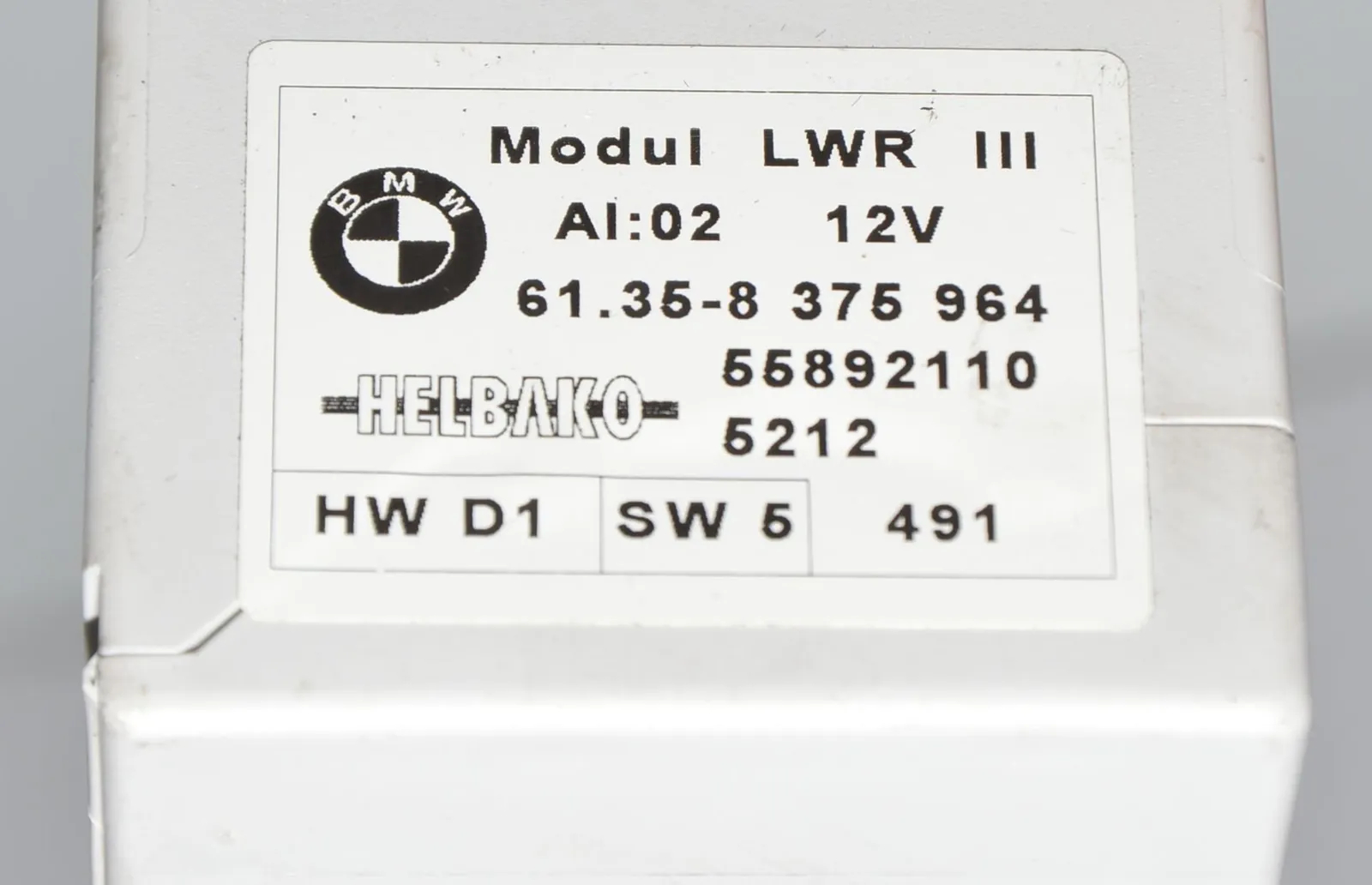 Headlight Control Unit – OEM 8375964 · BMW X5 (E53) 4.6 is 2002 – 5