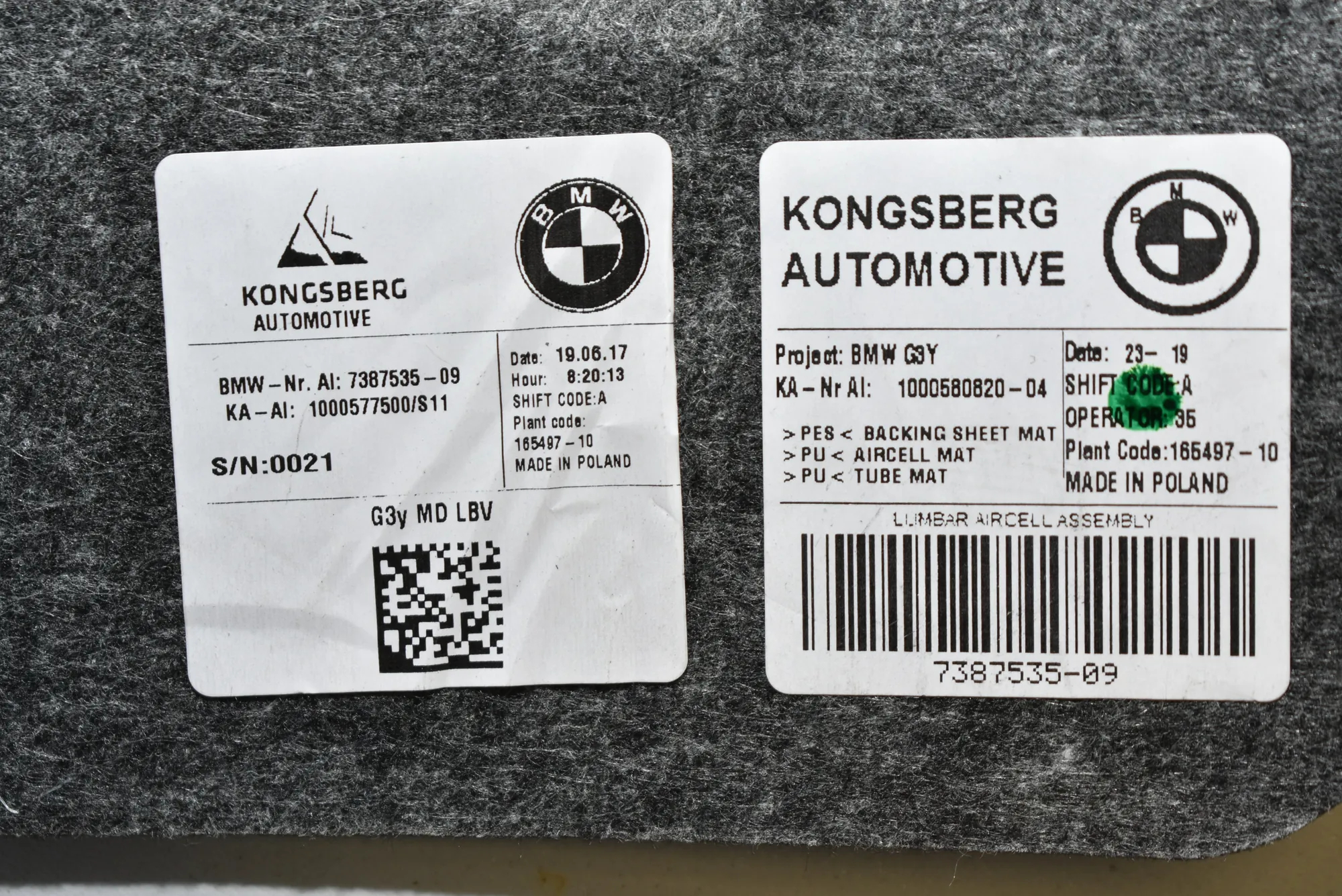 Other Interior Parts – OEM 7387535 · BMW F90 (2017 - -) (G30, F90) M5 2019 – 4