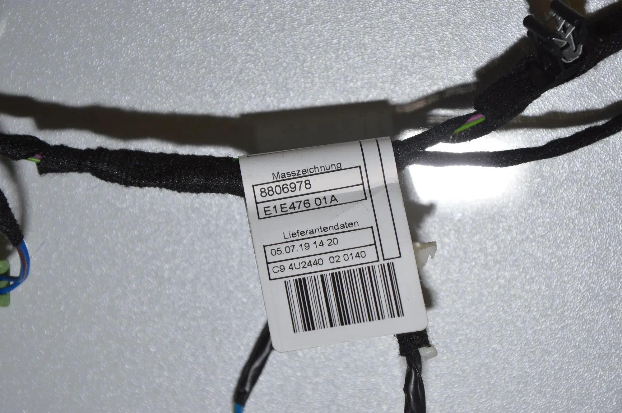 Rear Right Door Wiring – OEM 8806979 · BMW i3 (I01) Electric 2019 – 5