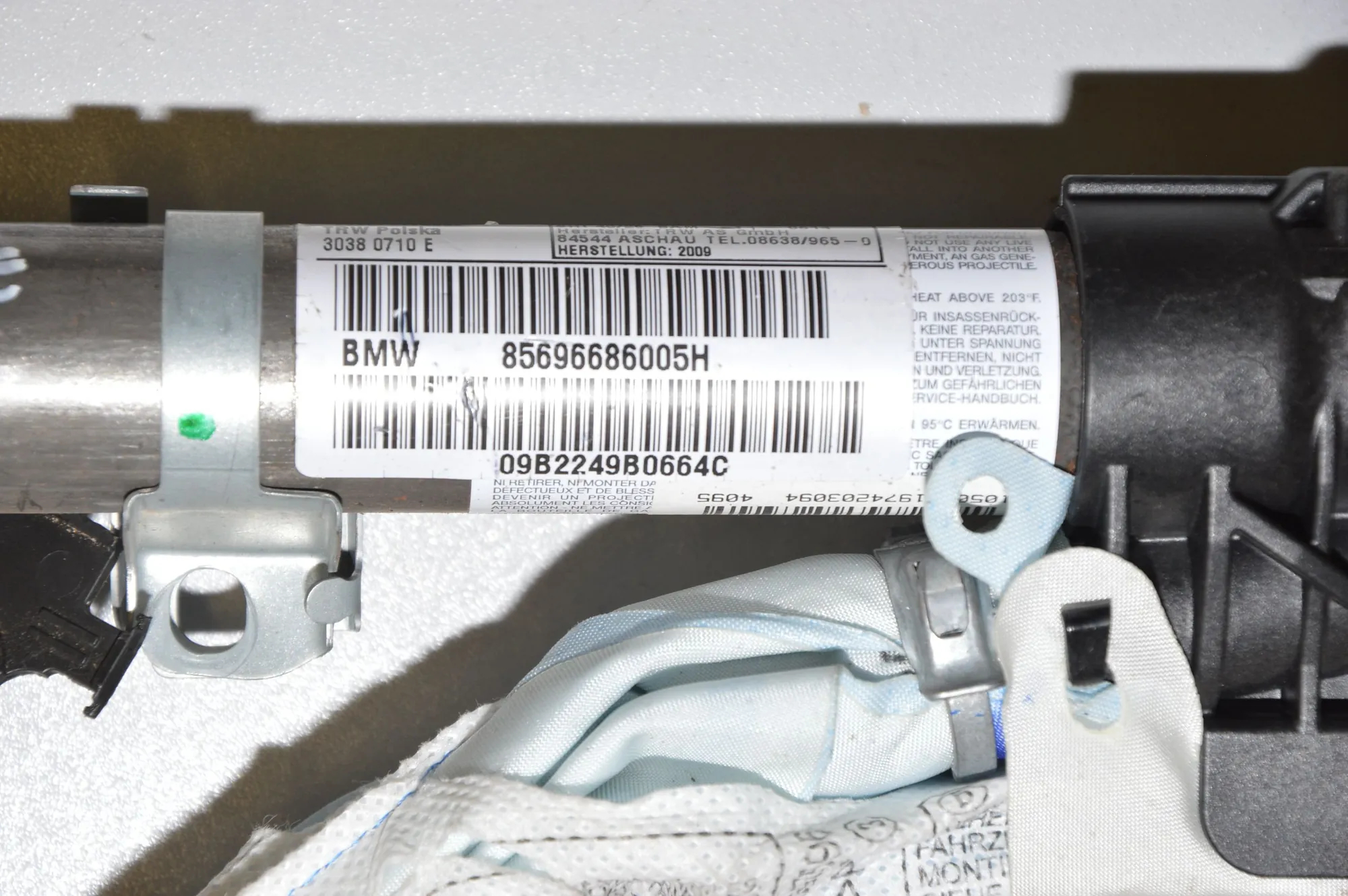 Right Side Roof Safety Curtain SRS – OEM 6966860 · BMW 3 Touring (E91) BMW 3 Touring (E91) 316 d 2009 – 5