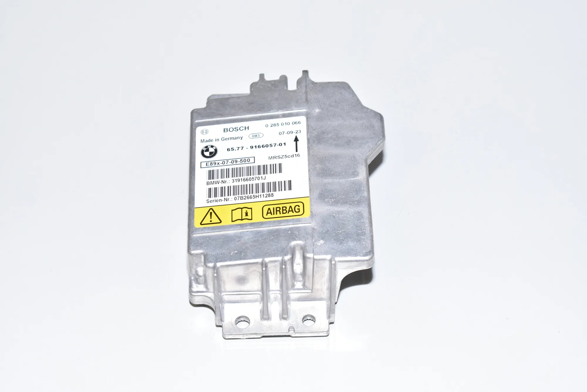 SRS Control Unit – OEM 9166057 · BMW 3 (E90) 320 d 2007 – 2