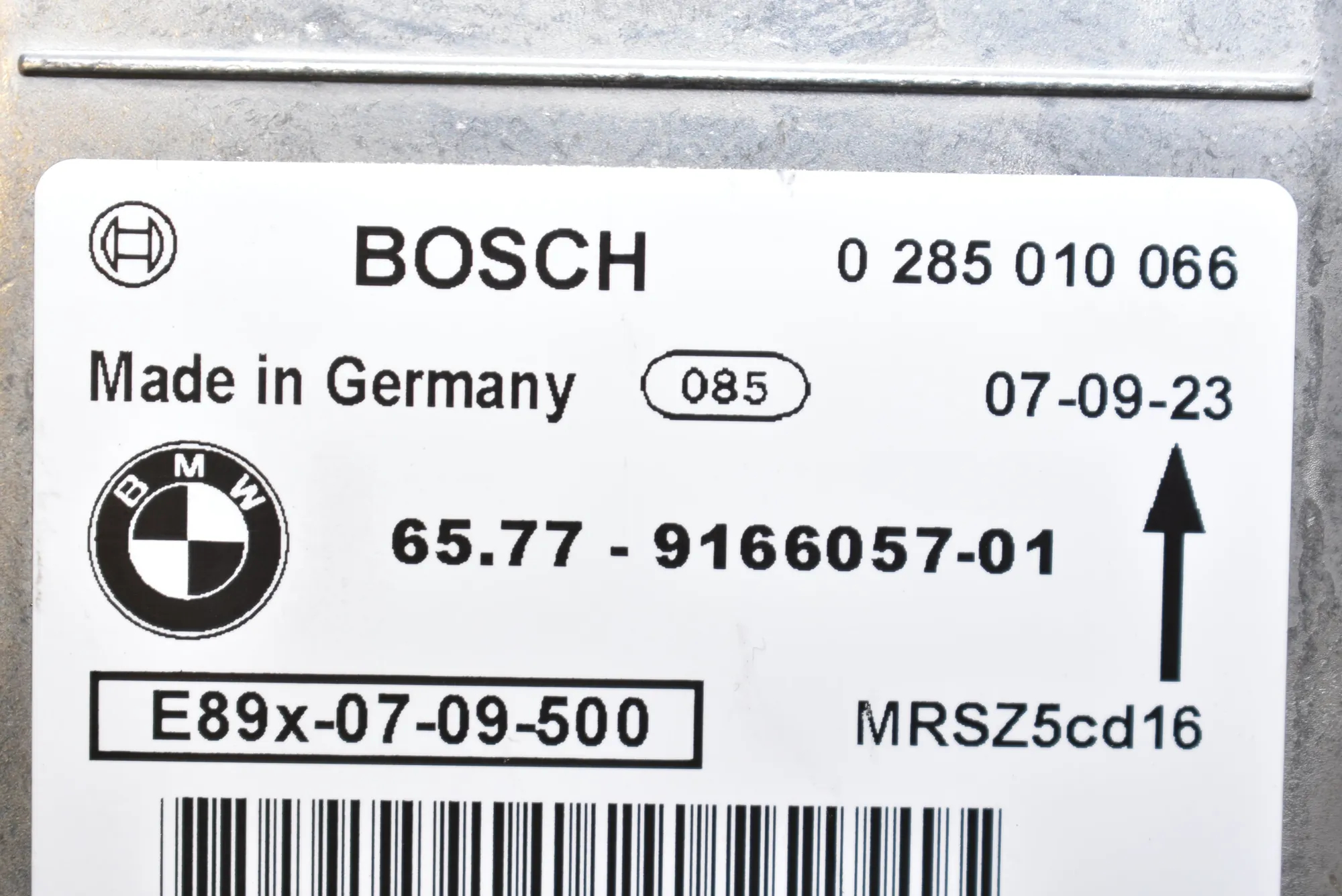 SRS Control Unit – OEM 9166057 · BMW 3 (E90) 320 d 2007 – 5