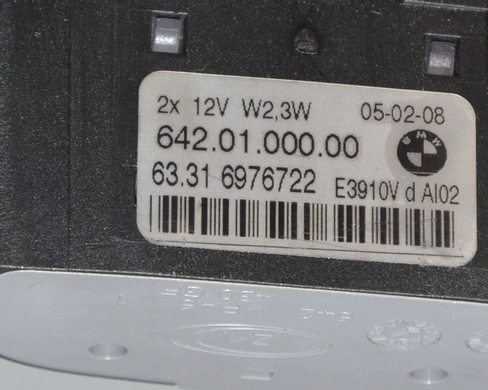 Interior Lighting – OEM 6976722 · BMW 3 Coupe (E92) BMW 3 Coupe (E92) 316 i 2007 – 6