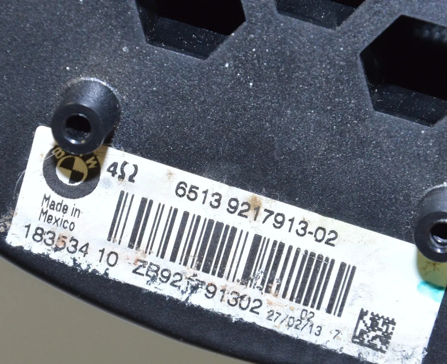 Subwoofer – OEM 9217913 · BMW X5 (E70) BMW X5 (E70) 3.0 d 2008 – 5