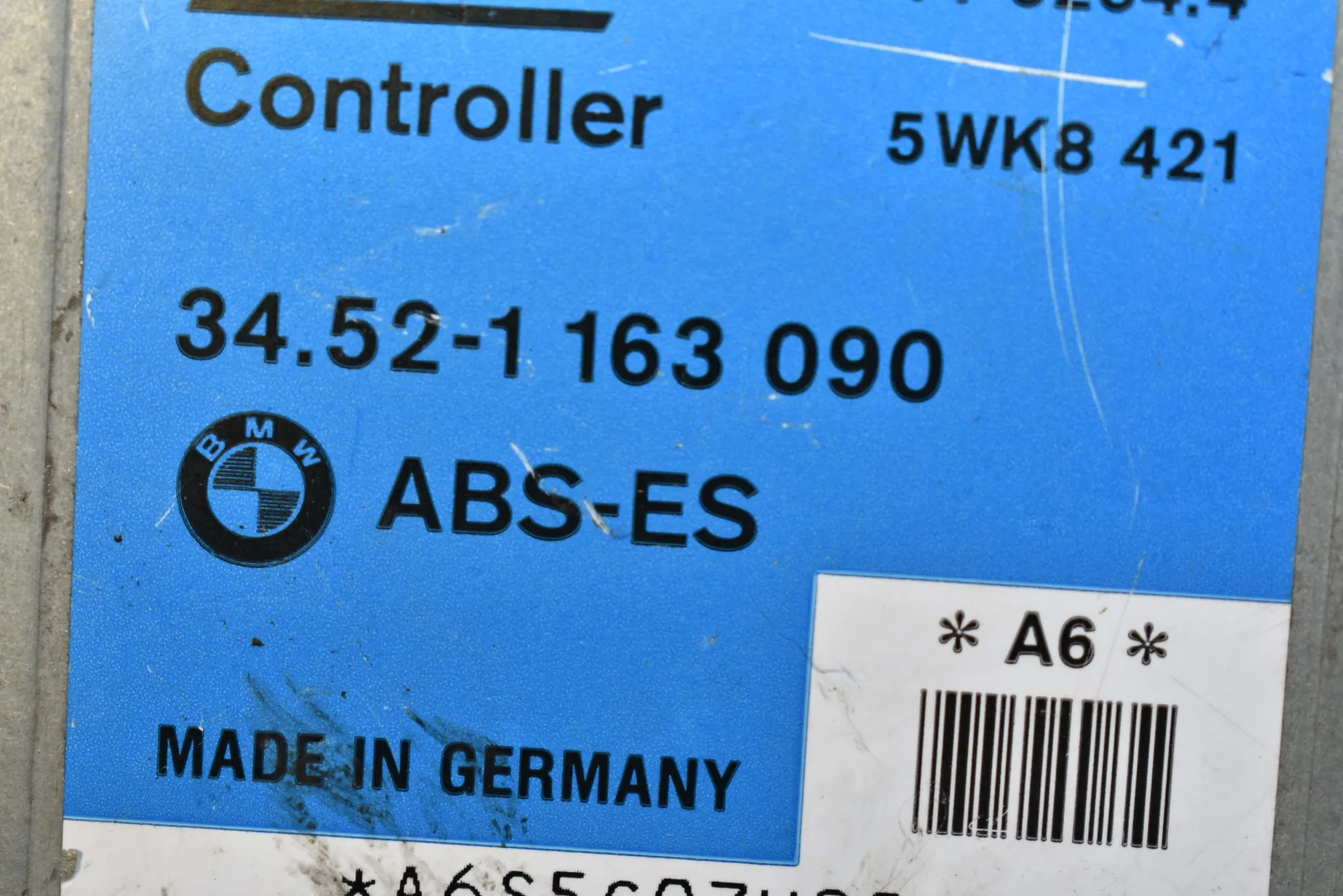 ABS Control Unit – OEM 1163090 · BMW 3 (E36) BMW 3 (E36) 316 i 1991 – 4