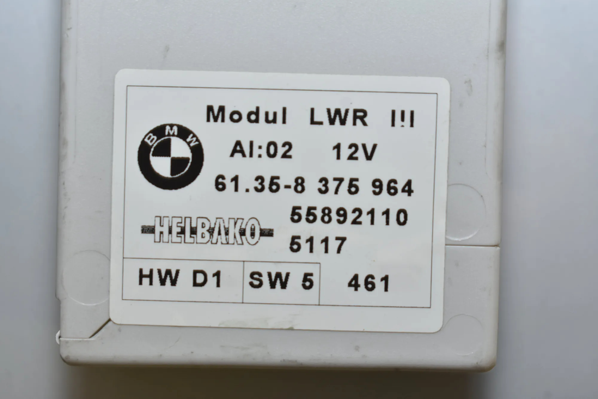 Headlight Control Unit – OEM 8375964 · BMW 5 Touring (E39) BMW 5 Touring (E39) 530 d 2002 – 5