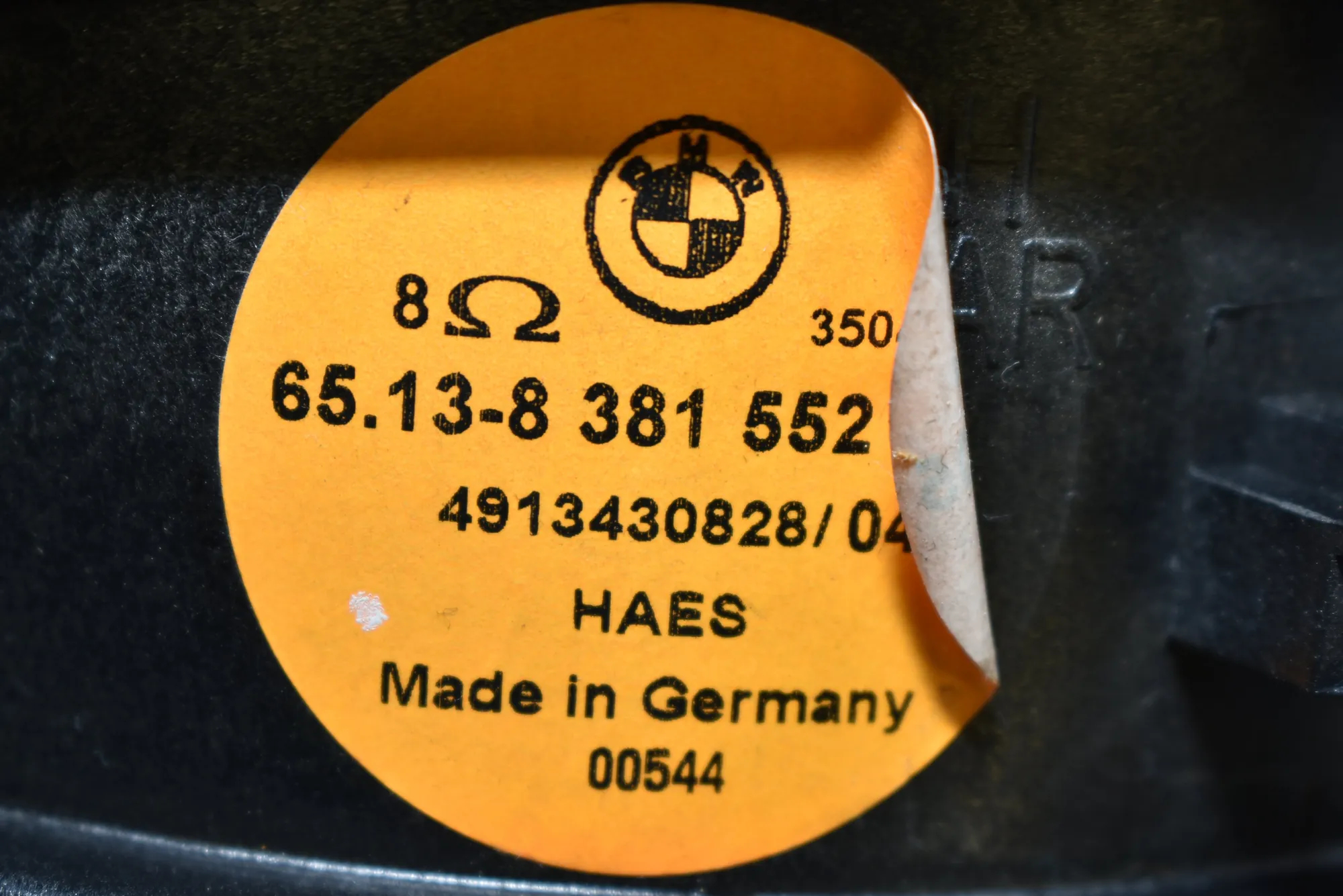 Rear Right Door Speaker – OEM 8381552 · BMW X5 (E53) BMW X5 (E53) 3.0 d 2002 – 4