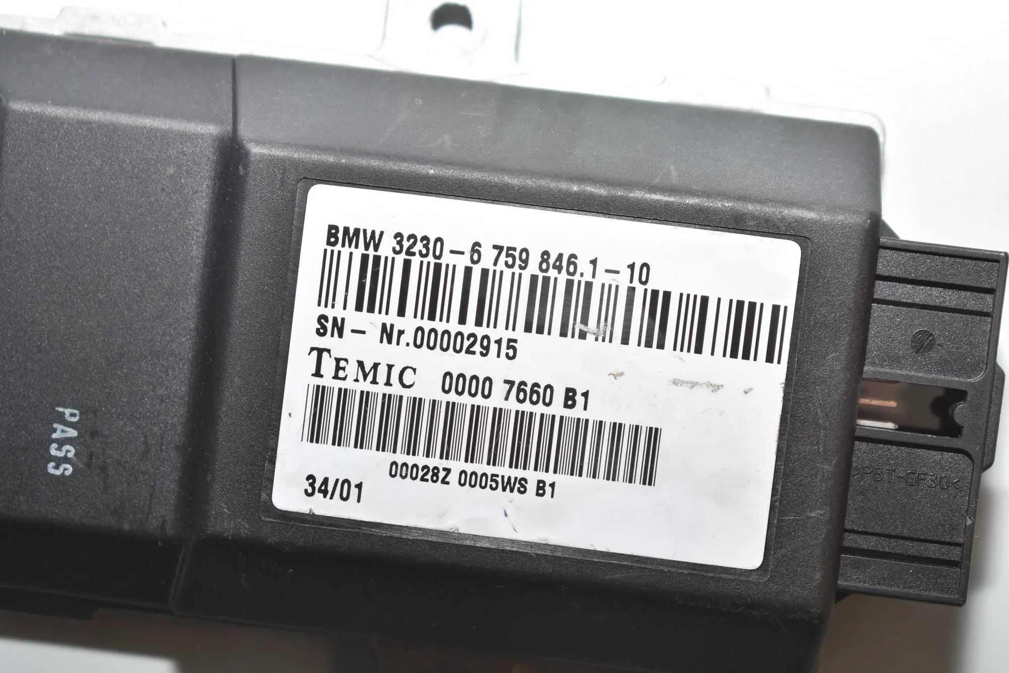 Steering Rack Control Module – OEM 6759846 · BMW 7 (E65, E66, E67) BMW 7 (E65, E66, E67) 730 i, Li 2004 – 4