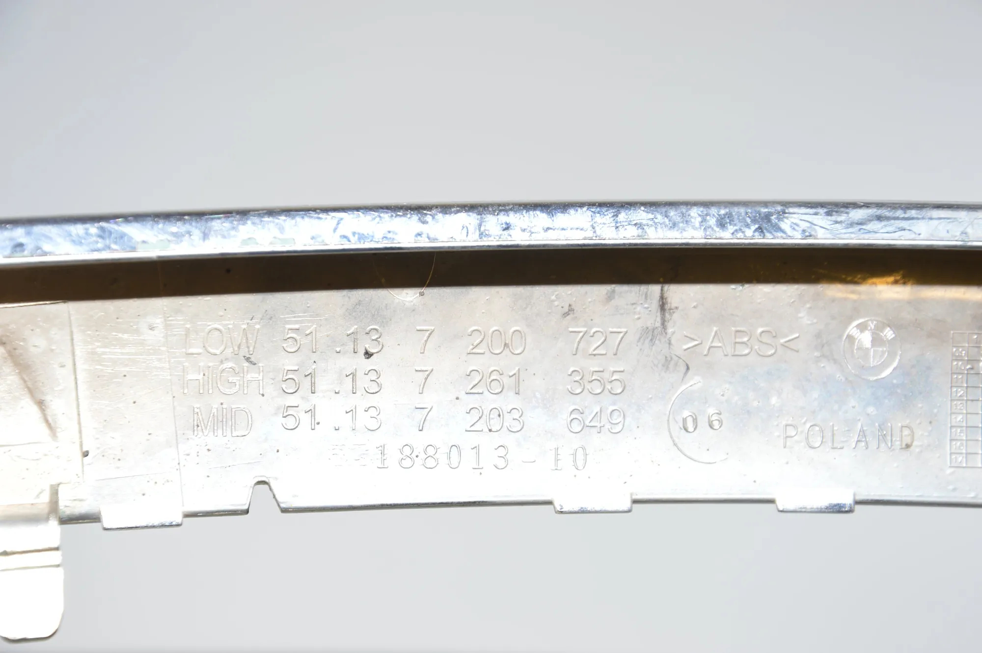 Front Left Grill – OEM 7200727 · BMW 5 (F10) BMW 5 (F10) 520 d 2012 – 6