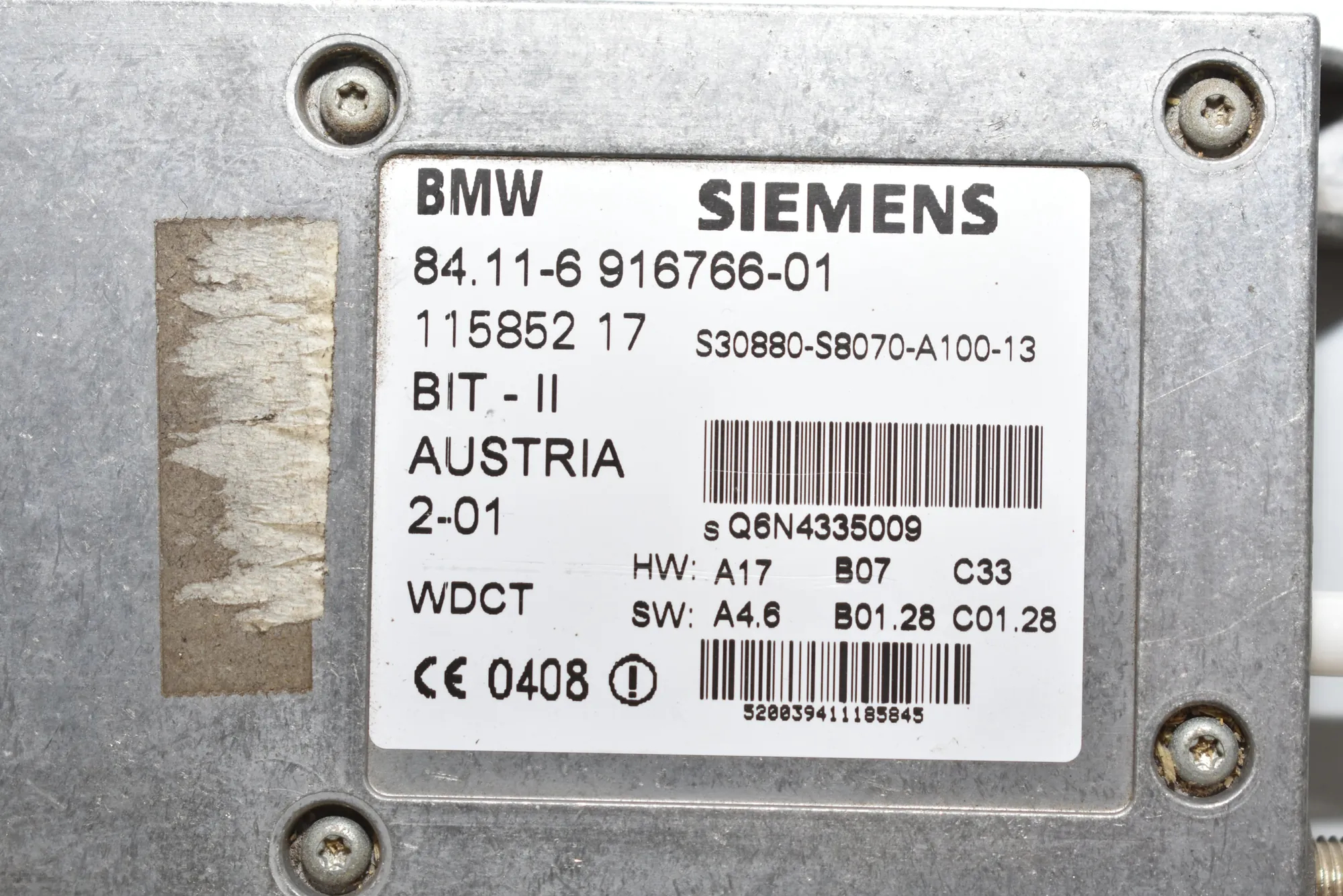 Bluetooth Control Unit – OEM 6916766 · BMW 5 (E39) BMW 5 (E39) 540 i 2001 – 4