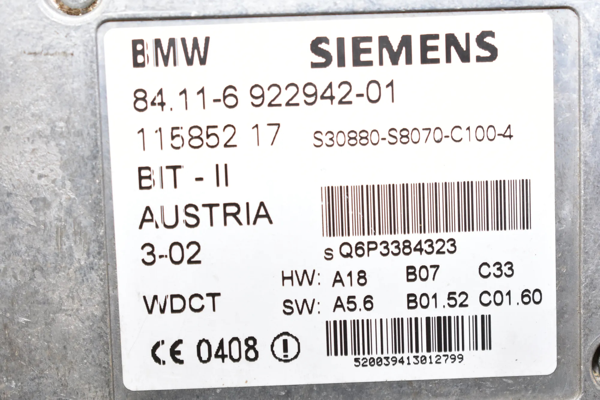 Bluetooth Control Unit – OEM 6922942 · BMW 7 (E38) BMW 7 (E38) 730 d 2000 – 4