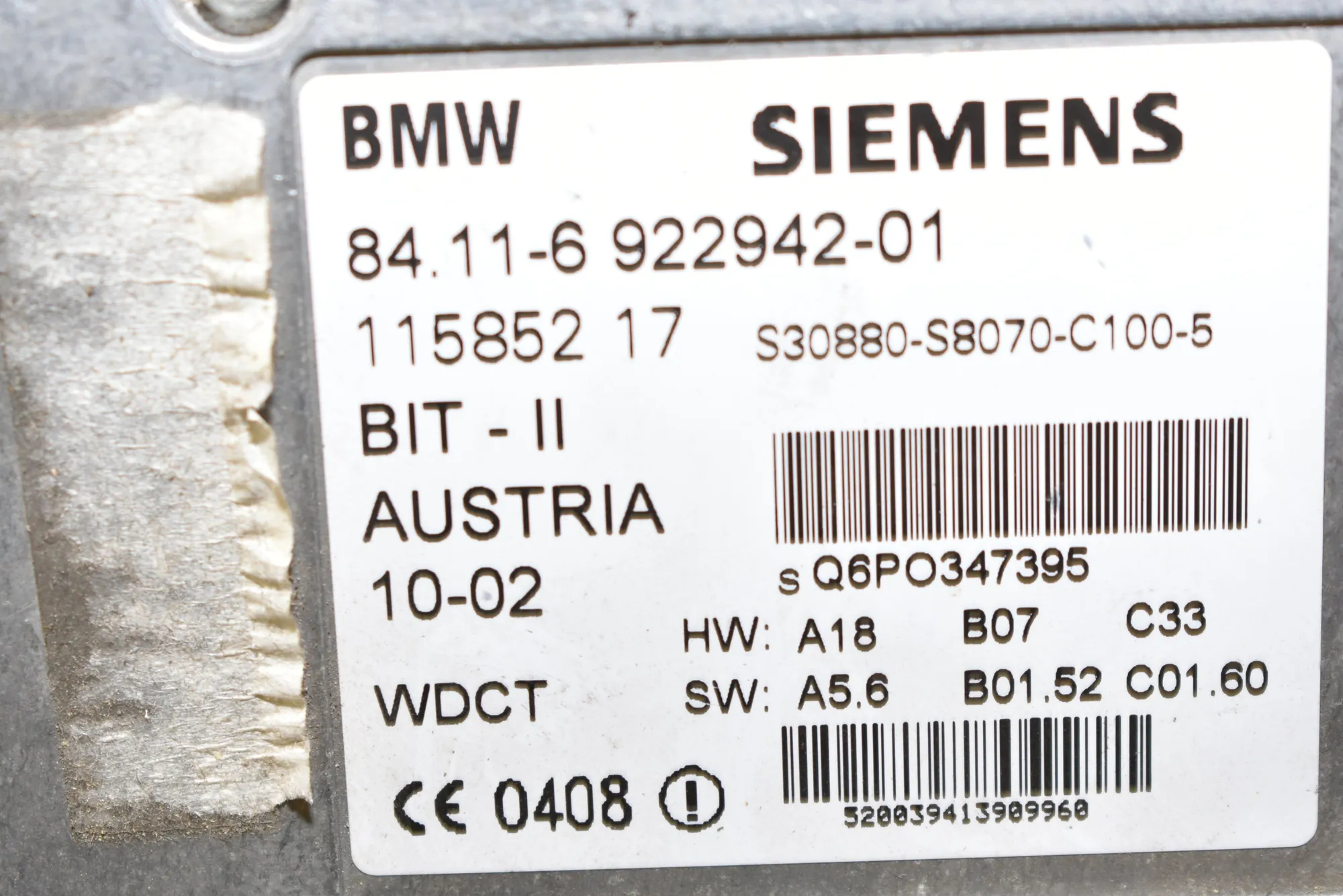 Bluetooth Control Unit – OEM 6922942 · BMW 7 (E38) BMW 7 (E38) 730 d 2000 – 4