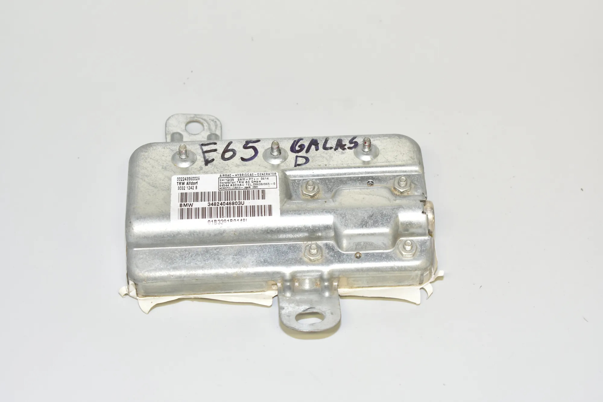 Front Right Door Safety Bag SRS – OEM 8240468 · BMW 7 (E65, E66, E67) BMW 7 (E65, E66, E67) 730 i, Li 2004 – 3