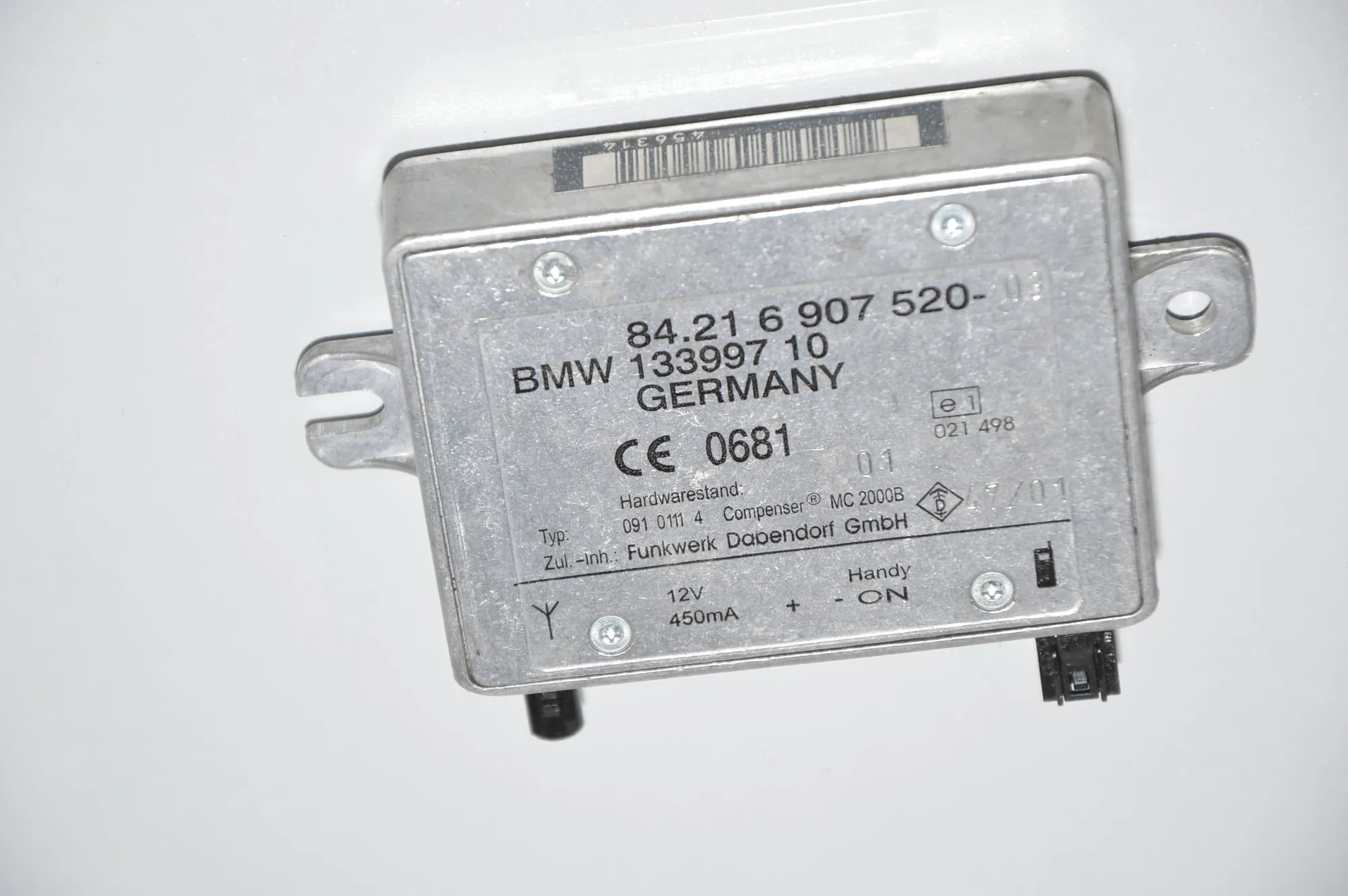 Other Control Units – OEM 6907520 · BMW 3 Coupe (E46) BMW 3 Coupe (E46) 316 Ci 2001 – 5
