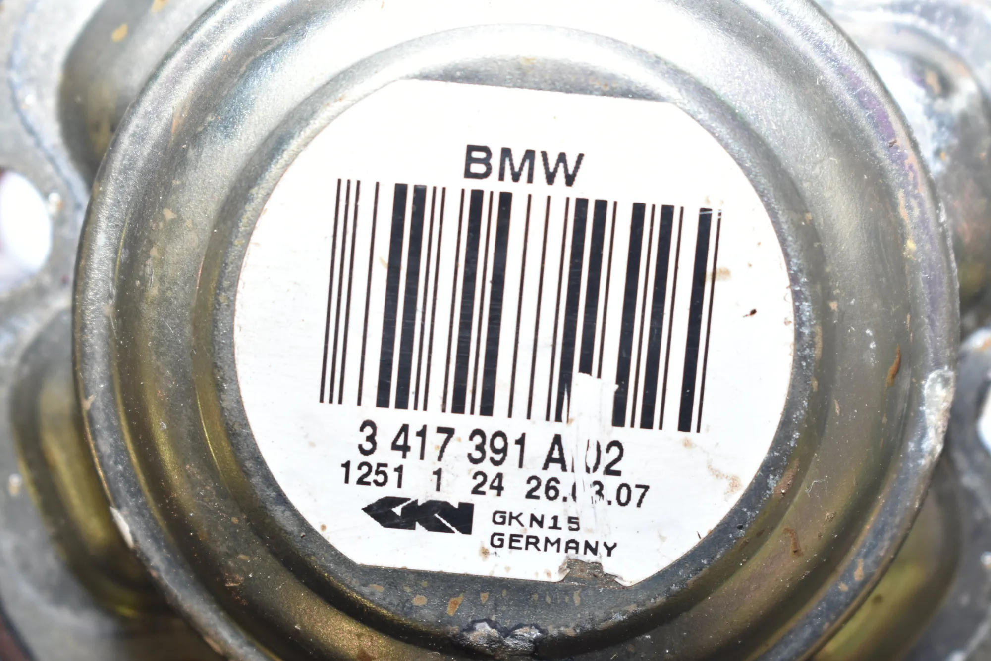 Rear Left Driveshaft – OEM 3417391 · BMW X3 (E83) xDrive 30 d 2007 – 4