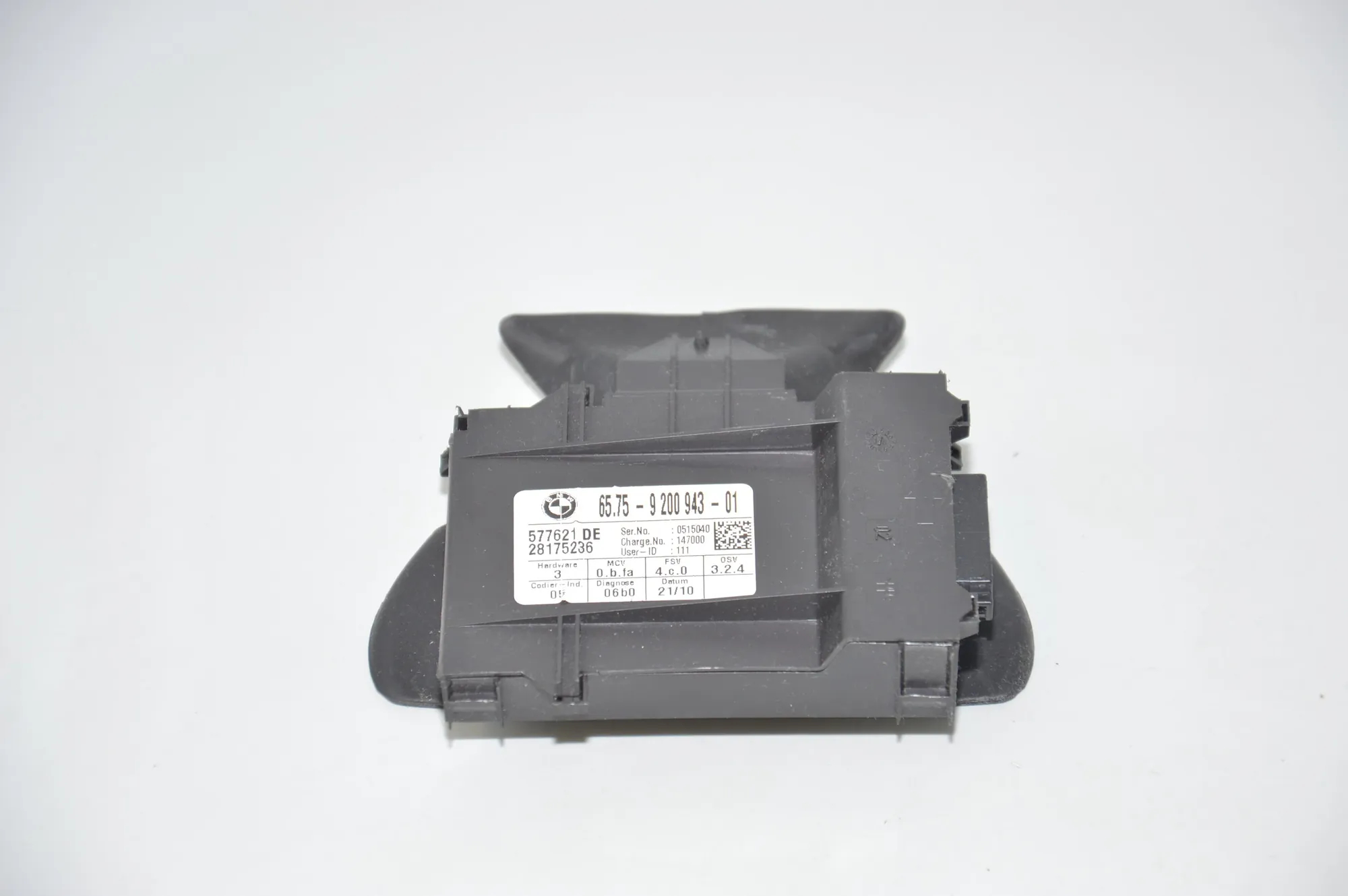 Other Control Units – OEM 9200943 · BMW 3 (E90) 320 d 2010 – 2
