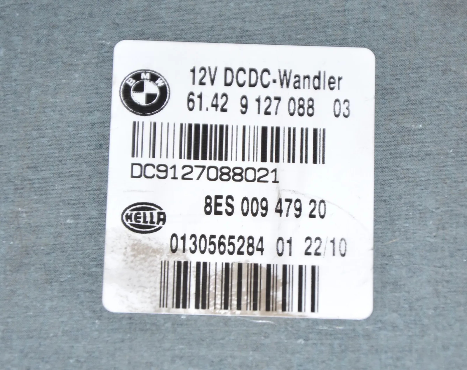 Voltage Control Unit – OEM 9127088 · BMW 3 (E90) 320 d 2010 – 5