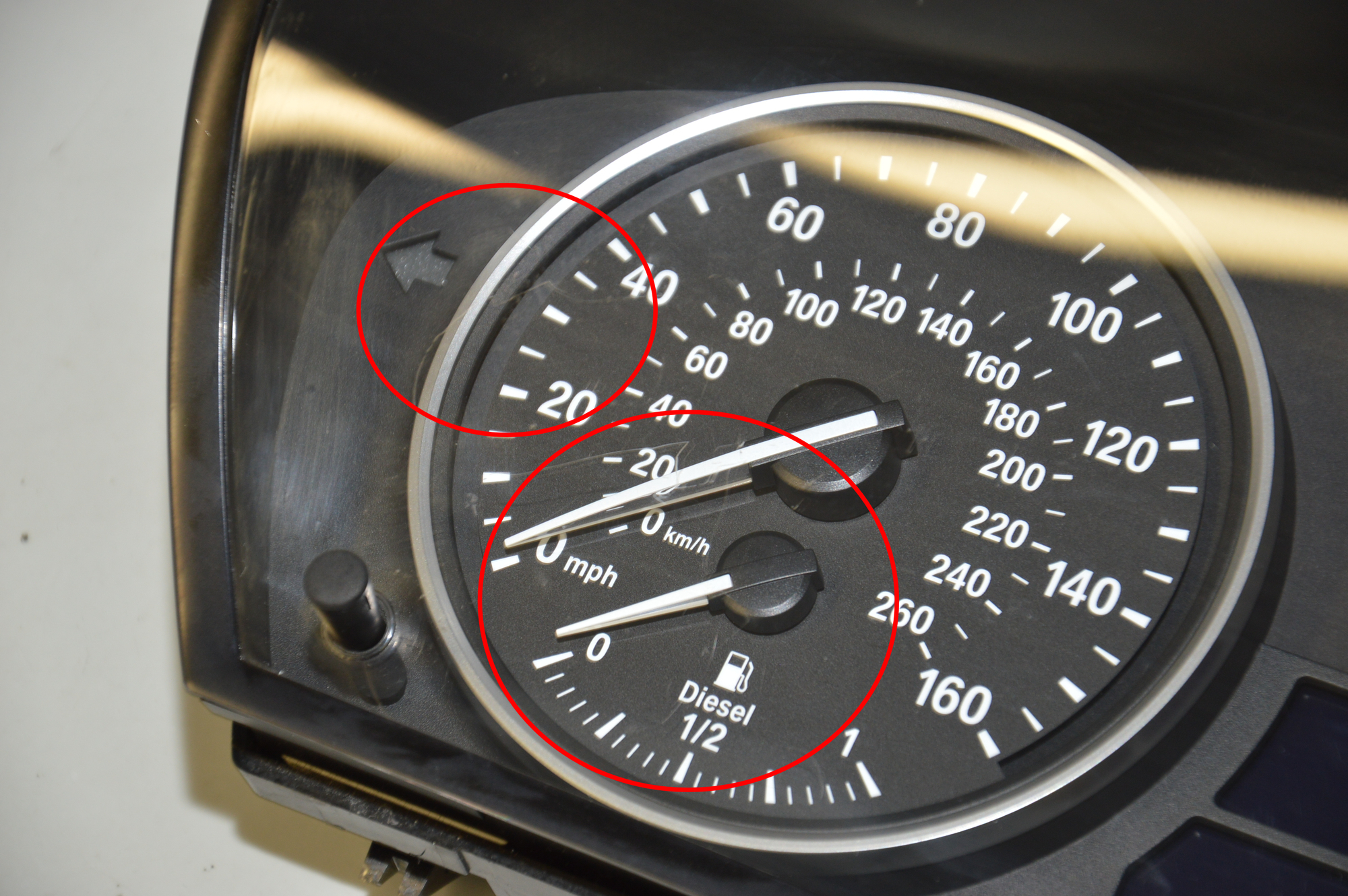 Instrument Cluster Speedometer – OEM 9168865 · BMW 5 (E60) 520 d 2007 – 7