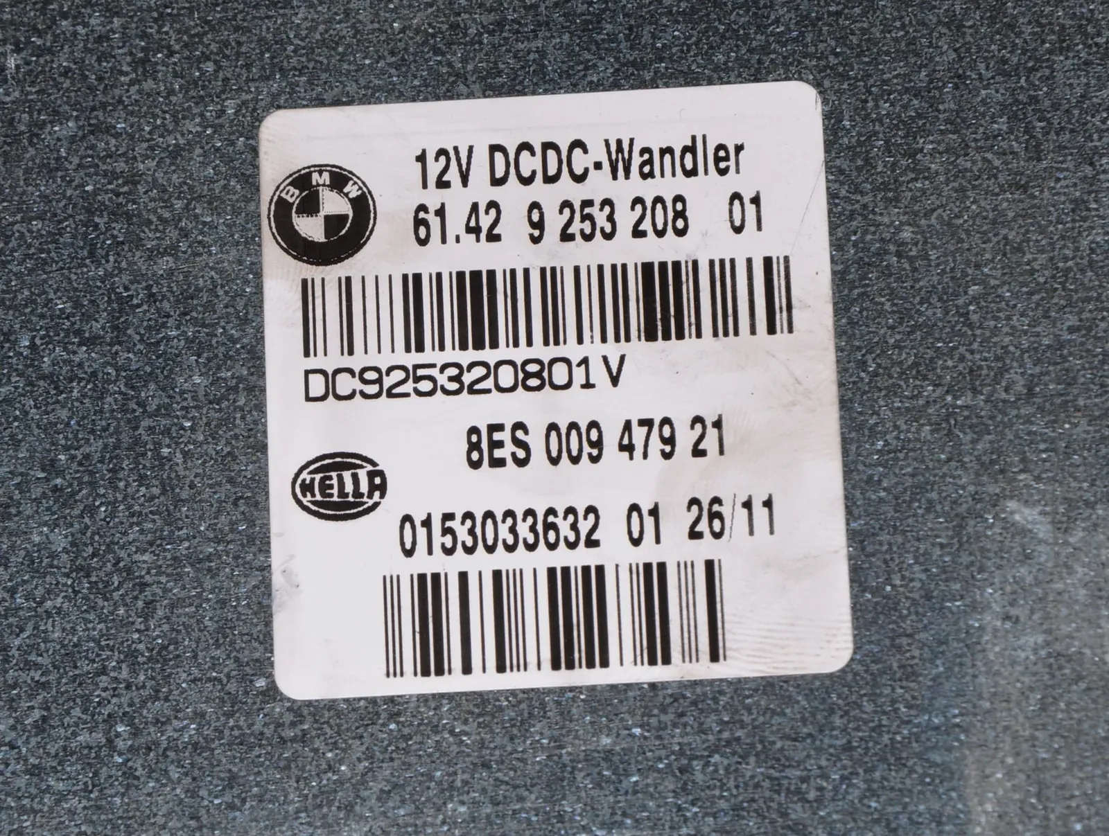 Other Control Units – OEM 9253208 · BMW 3 Touring (E91) 318 d 2011 – 5