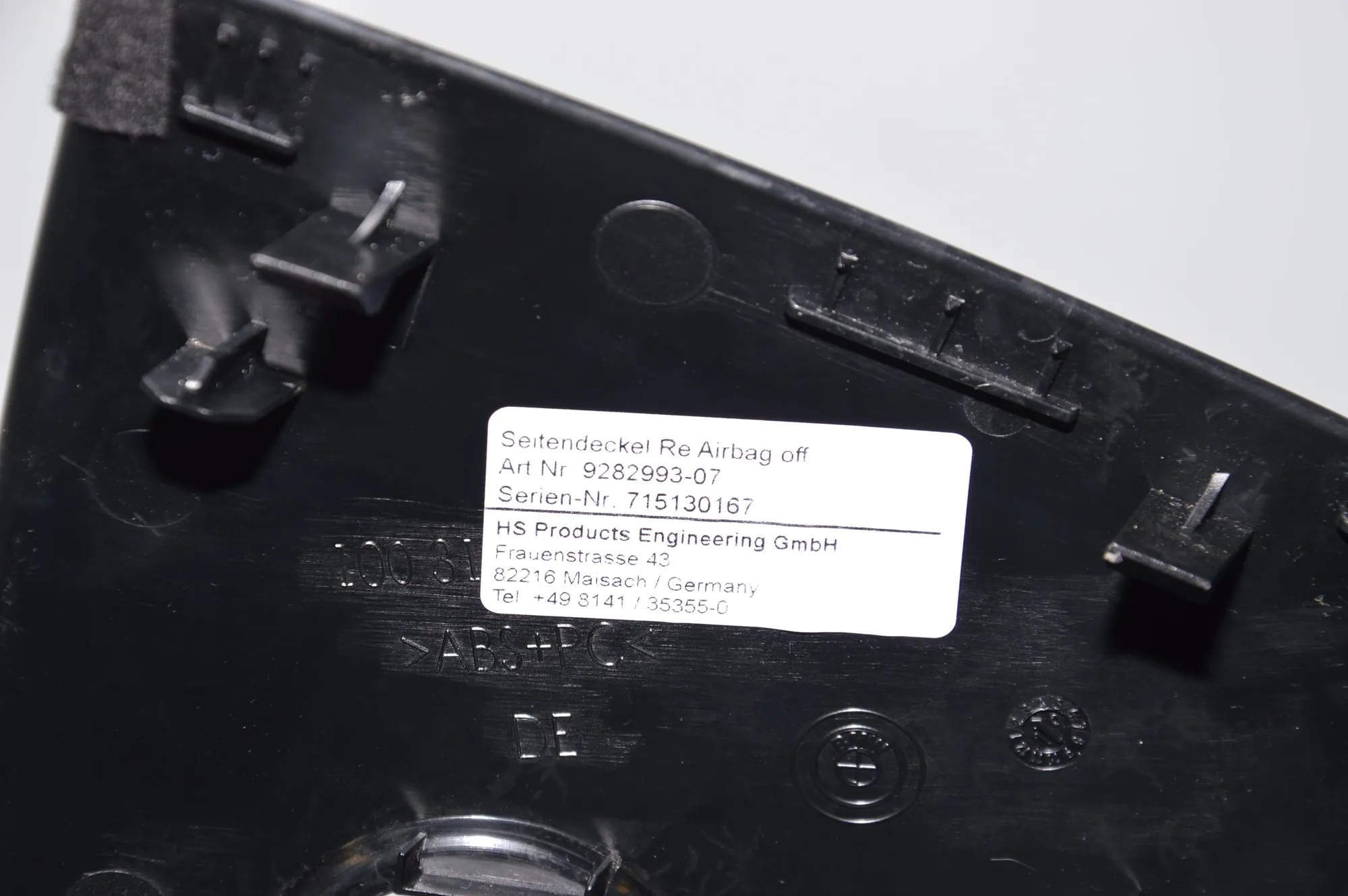 Dashboard Trim – OEM 9282993 · BMW i3 (I01) Electric 2019 – 5