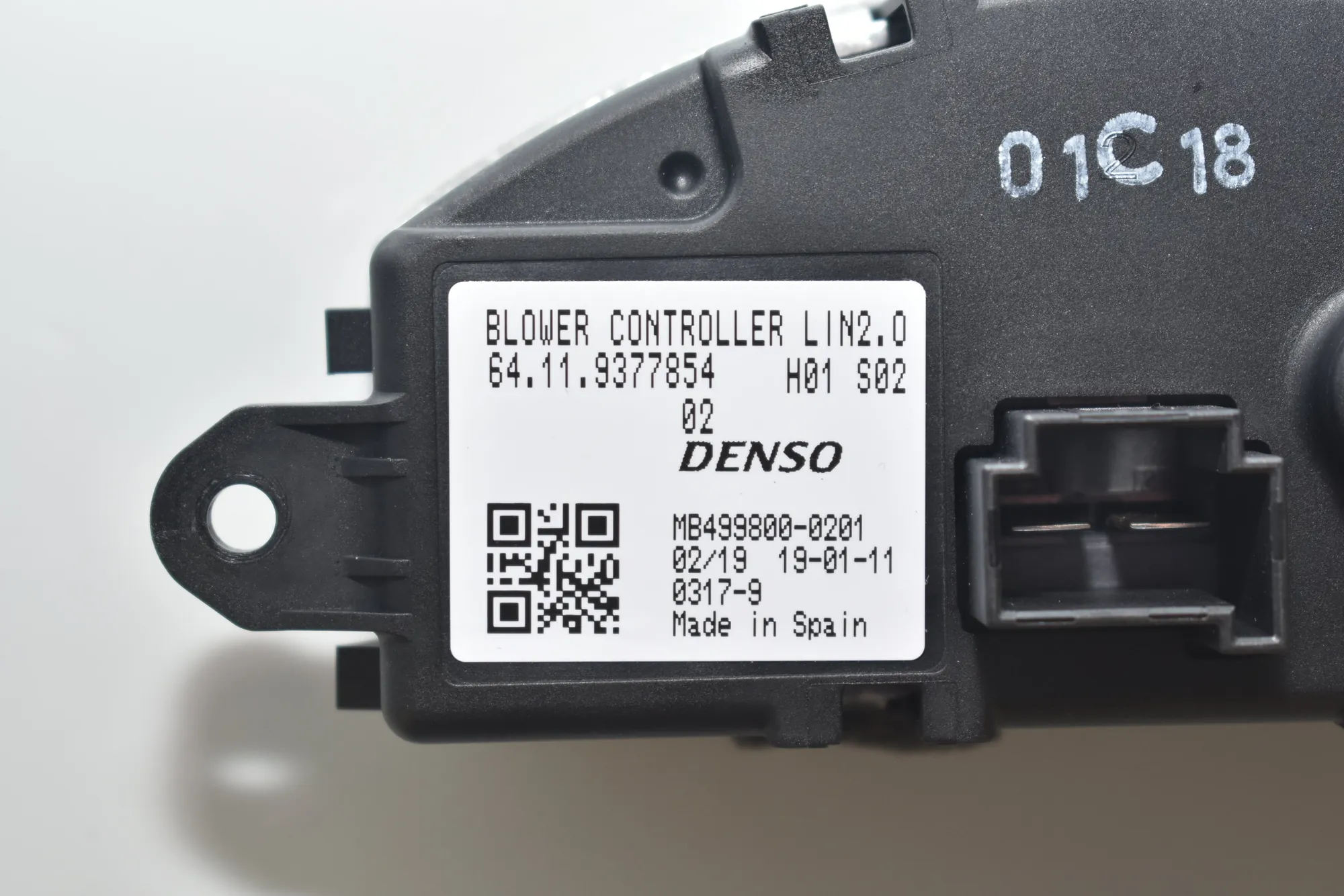 Interior Heater Resistor – OEM 9377854 · BMW i3 (I01) Electric 2019 – 5