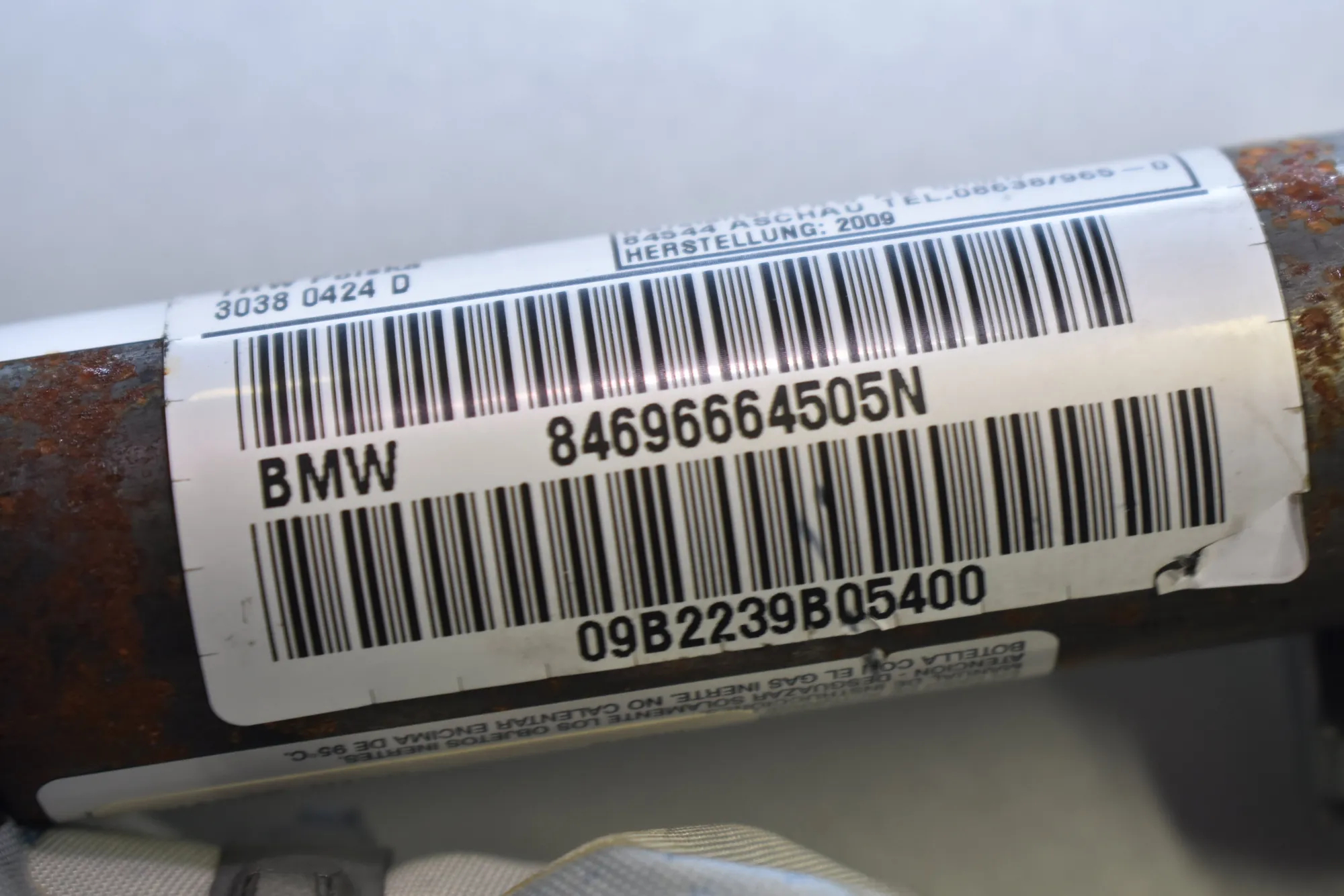 Left Side Roof Safety Curtain SRS – OEM 6966645 · BMW 3 (E90) 318 d 2009 – 3
