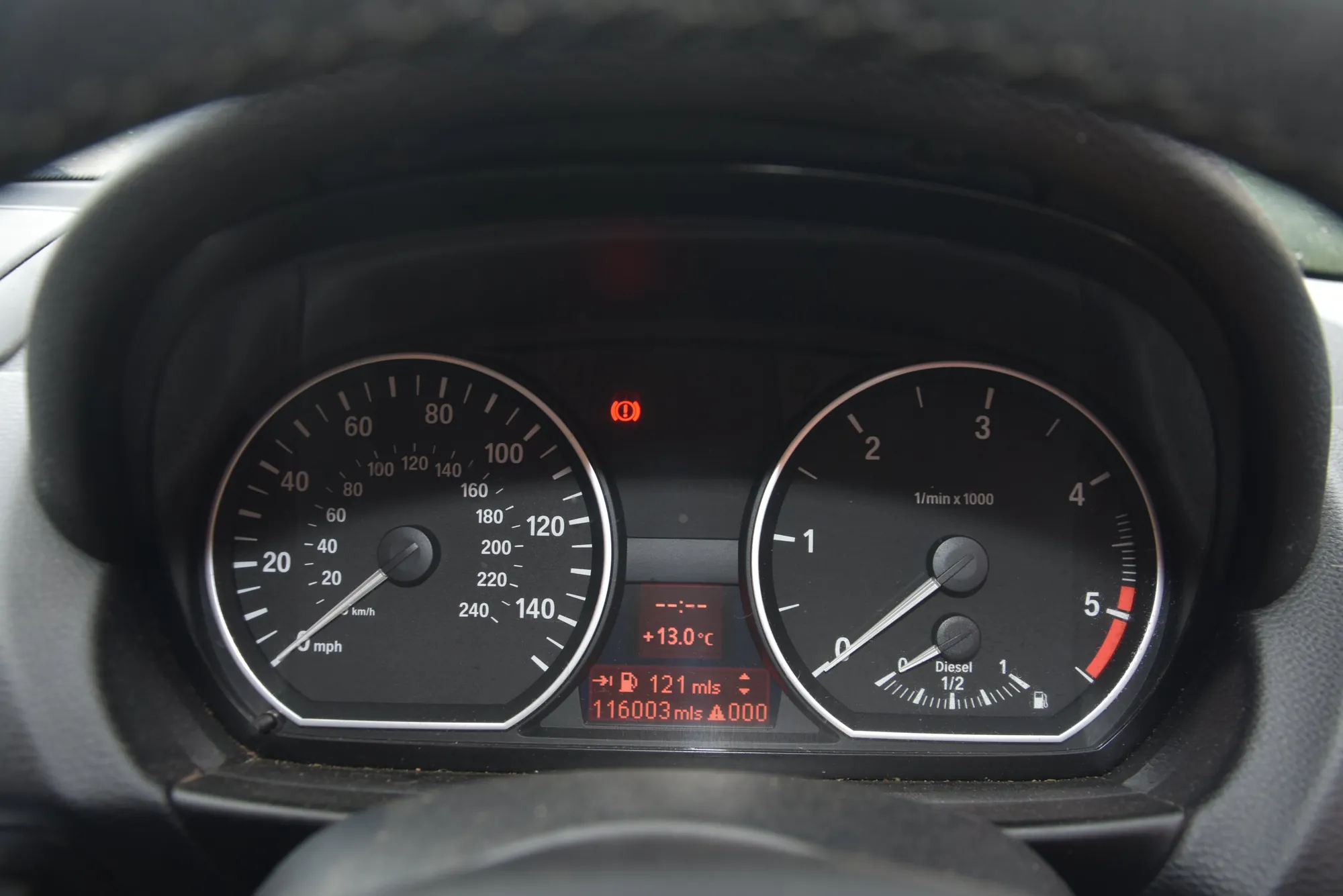 Instrument Cluster Speedometer – OEM 9166822 · BMW 1 (E81) 118 d 2008 – 7