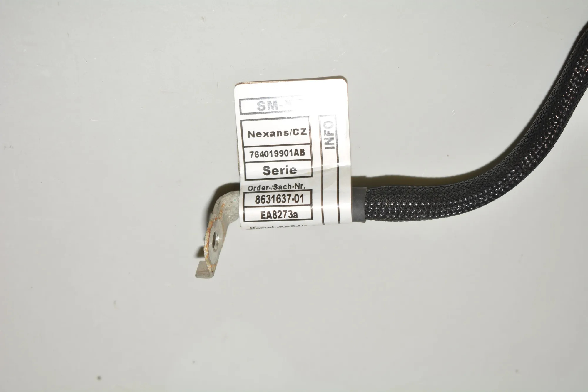 Negative Battery Cable – OEM 8631637 · BMW i3 (I01) Hybrid 2016 – 6