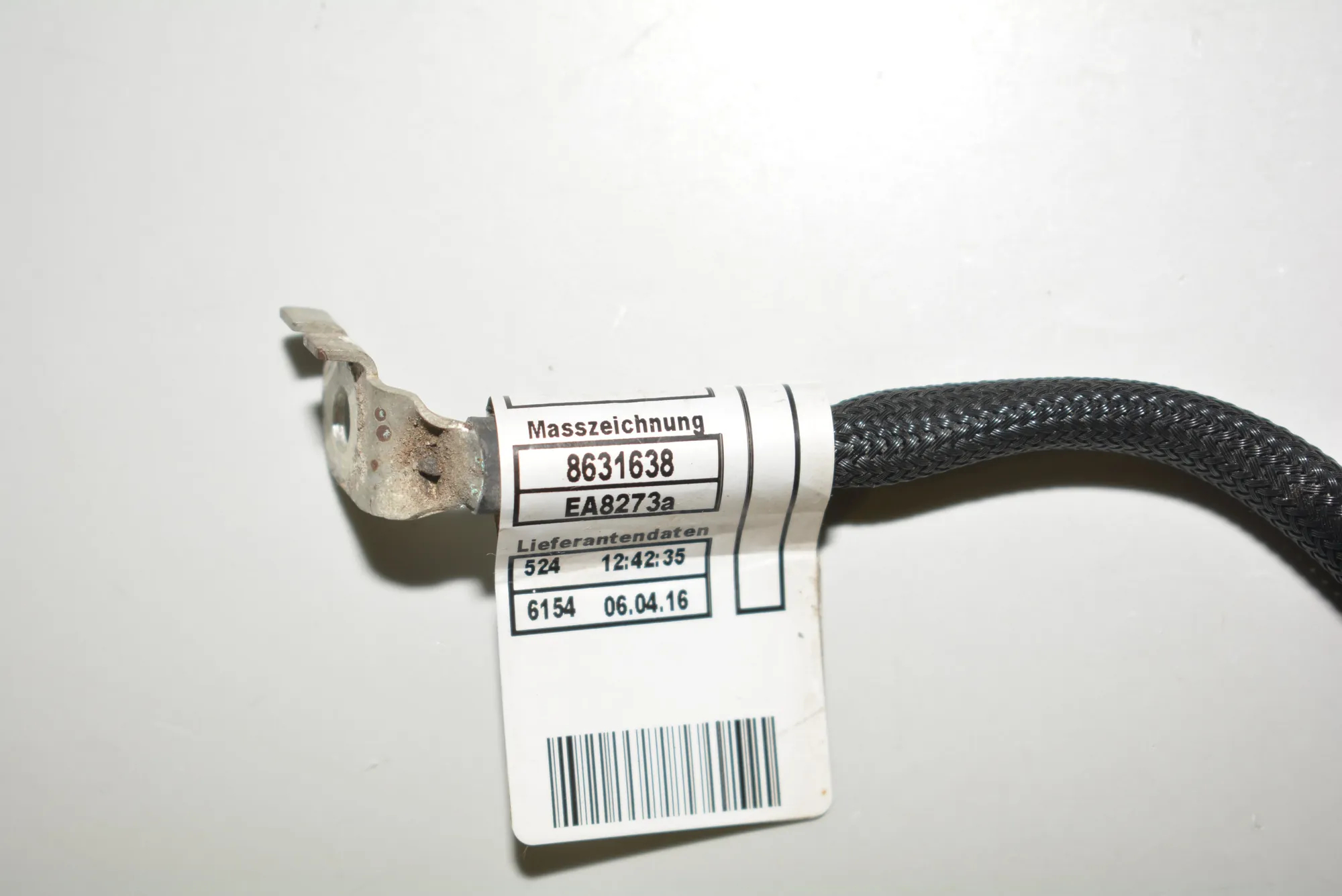 Negative Battery Cable – OEM 8631637 · BMW i3 (I01) Hybrid 2016 – 5