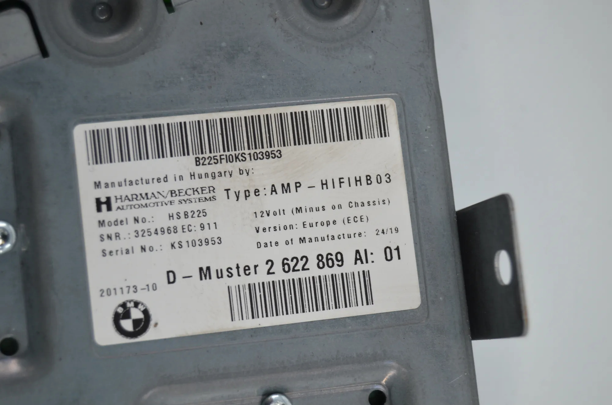 Sound Audio System Set – OEM 9285272 · BMW i3 (I01) s Range Extender 2019 – 11