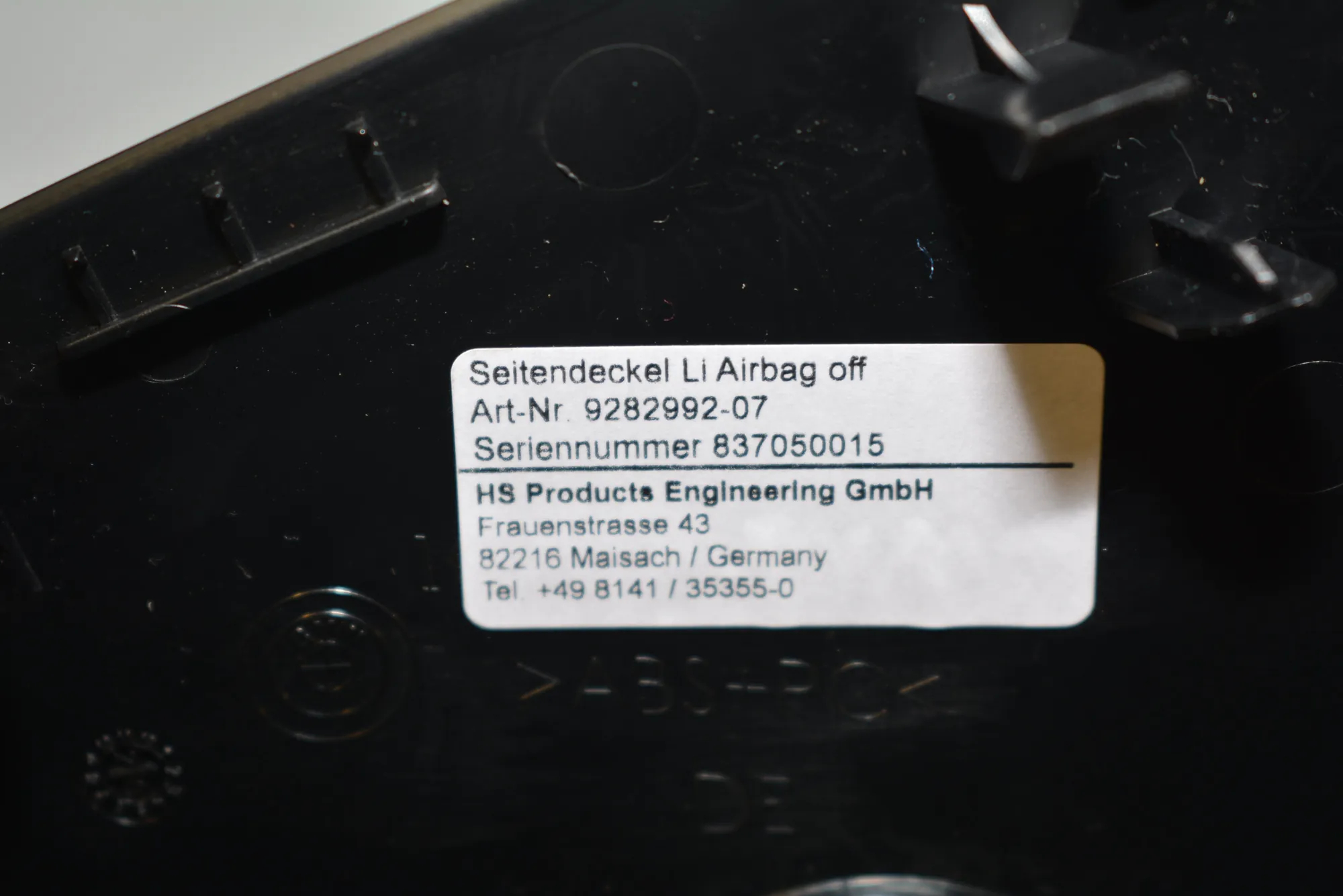 Dashboard Side Trim – OEM 9282992 · BMW i3 (I01) Electric 2020 – 5