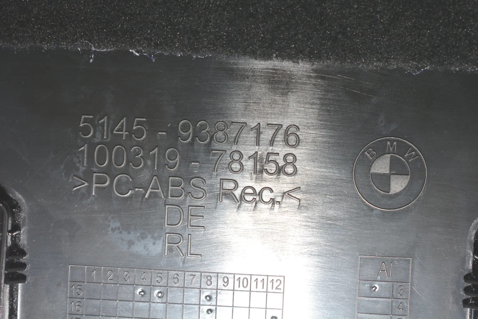 Other Interior Parts – OEM 9387176 · BMW i3 (I01) Electric 2020 – 5