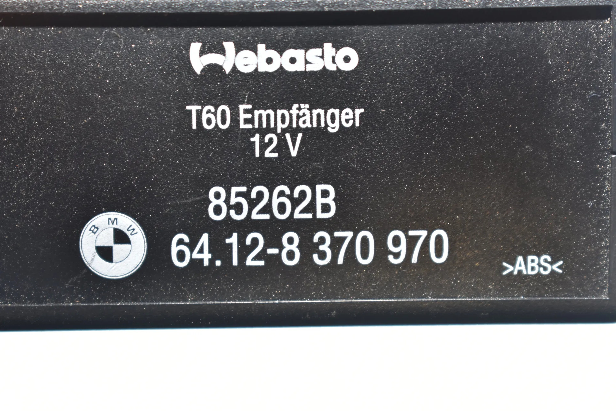 Webasto Heater Control Unit – OEM 8370970 · BMW 5 Touring (E39) 530 d 1999 – 4