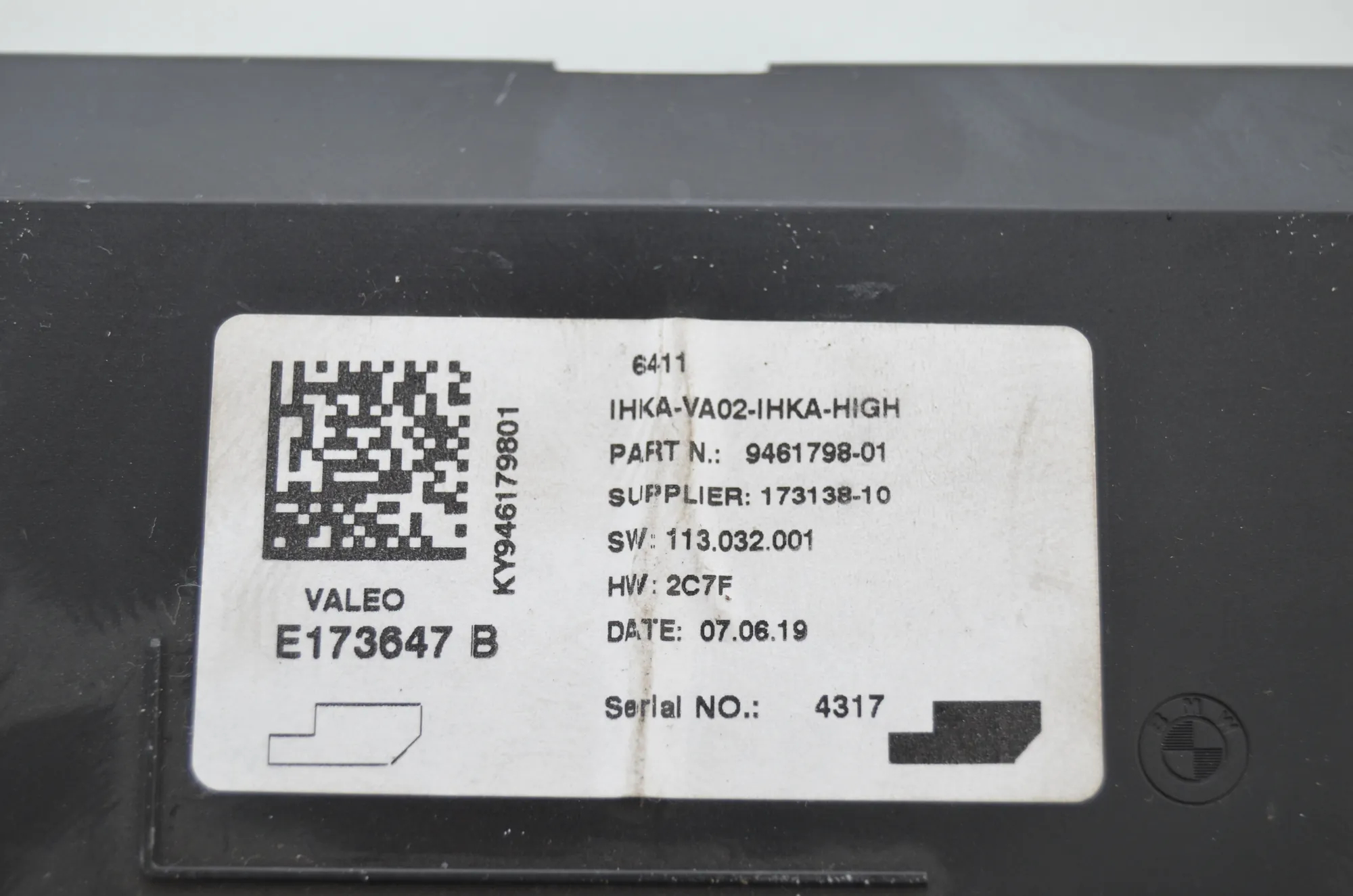 Other Control Units – OEM 9461798 · BMW i3 (I01) s Range Extender 2019 – 7