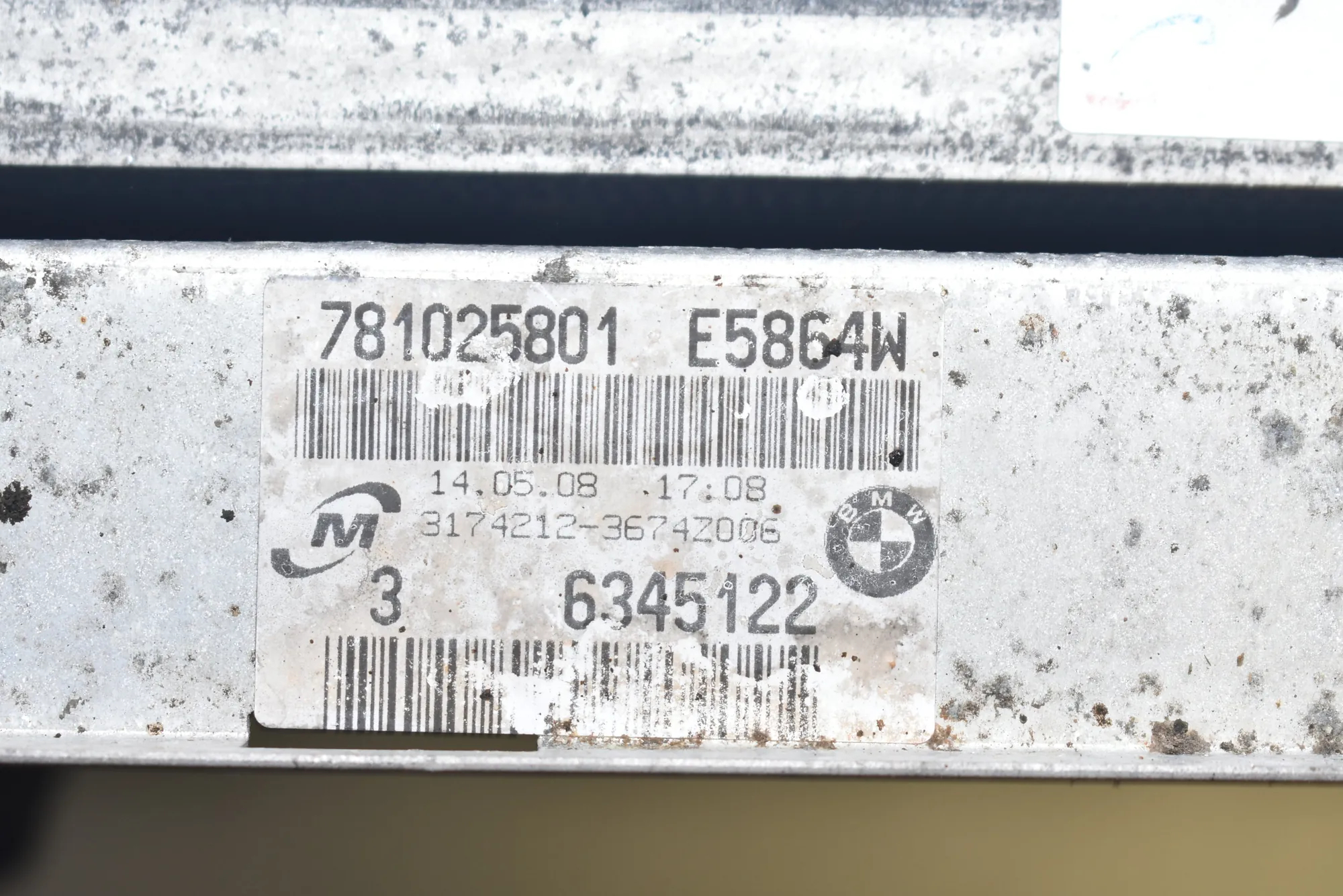 Radiator Pack Set – OEM 6345122 · BMW 1 (E81) 118 d 2008 – 5