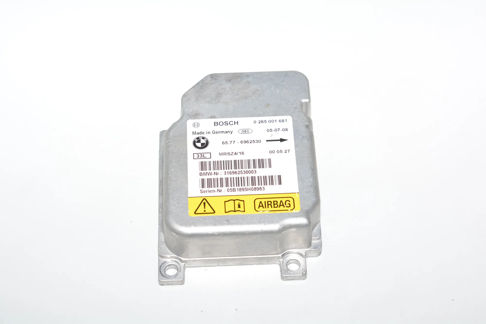 SRS Control Unit – OEM 0285001681 · BMW X5 (E53) 3.0 d 2005 – 2