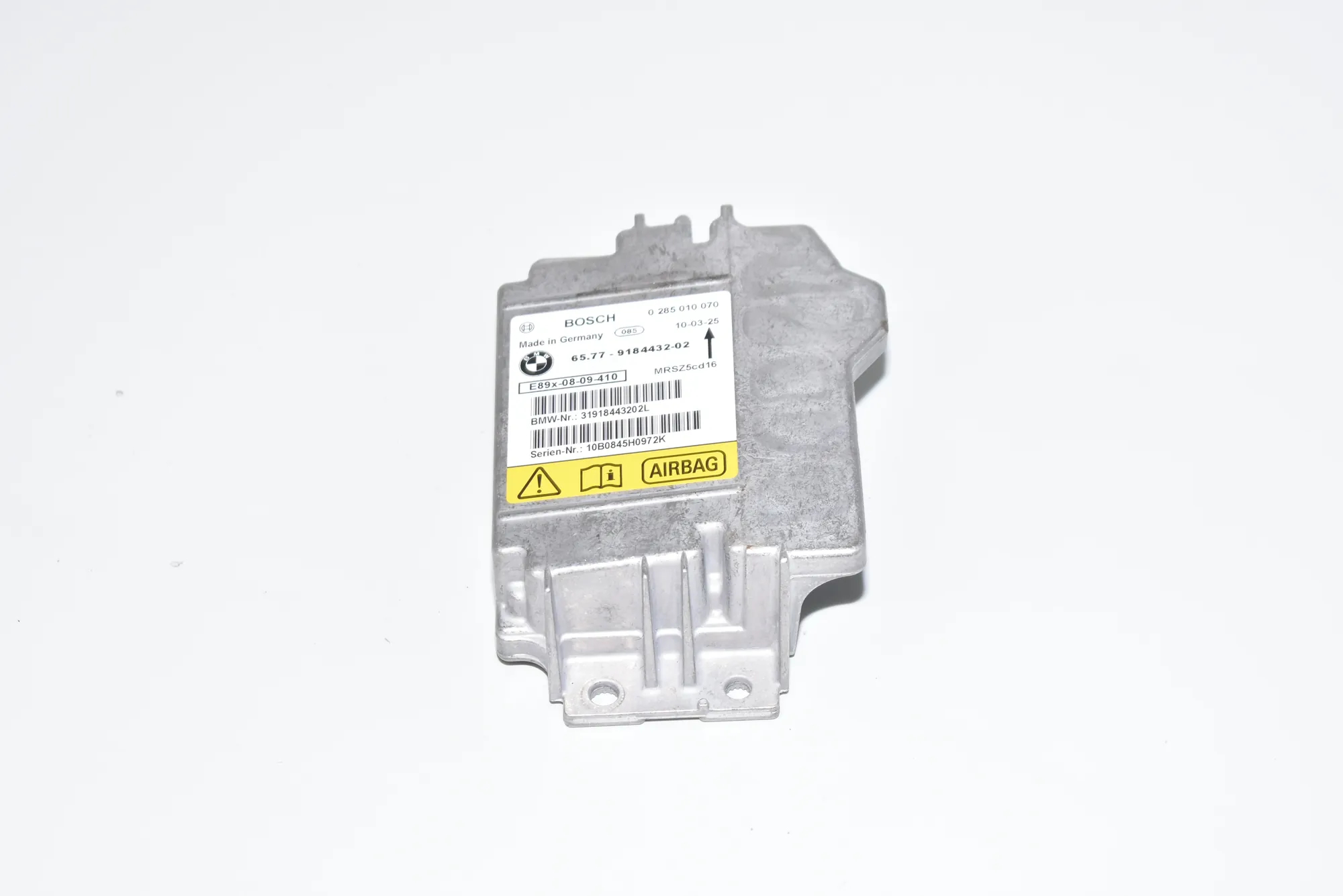 SRS Control Unit – OEM 9184432 · BMW 3 Coupe (E92) 330 d 2010 – 2
