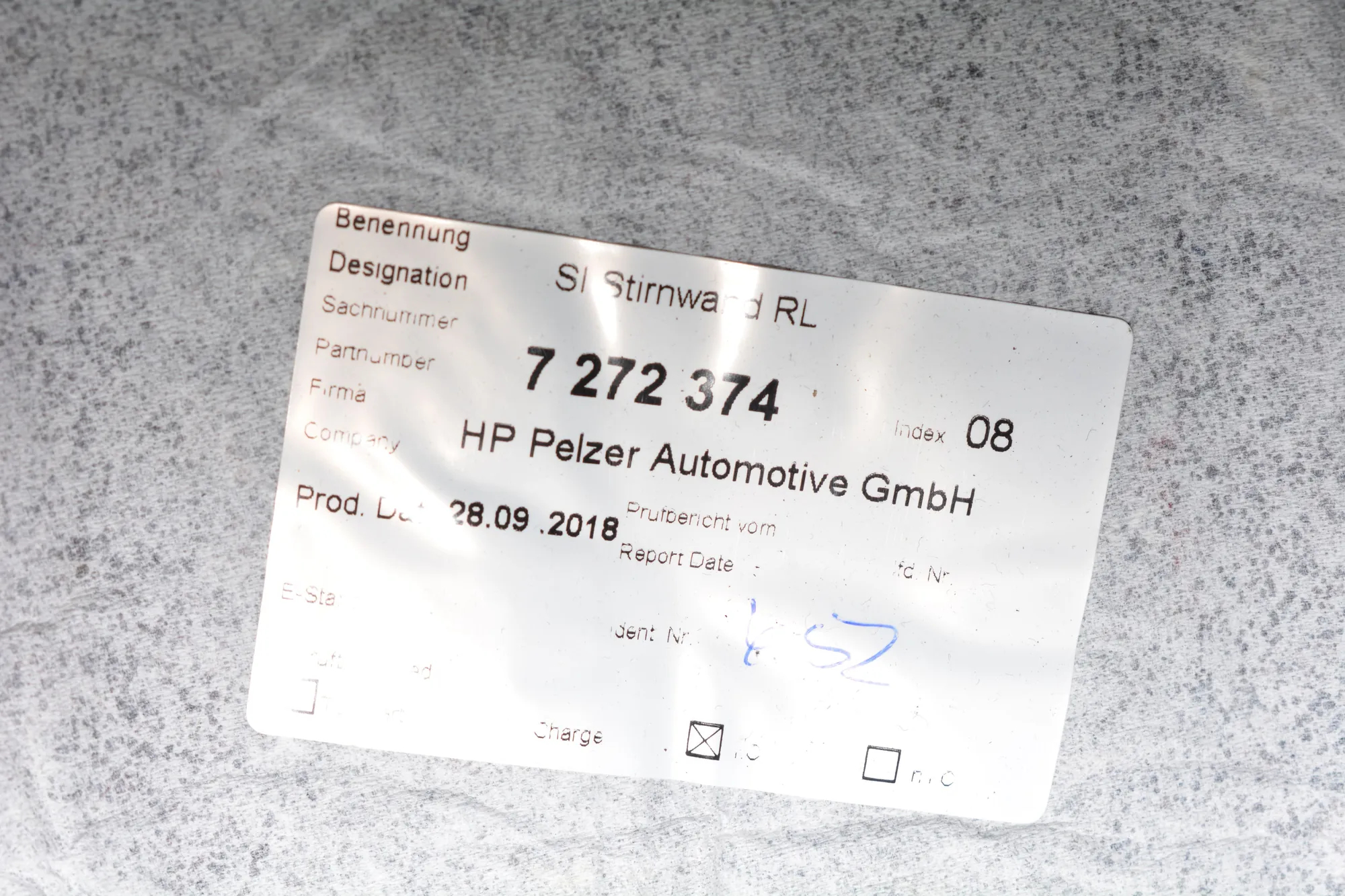 Other Body Parts – OEM 7272374 · BMW i3 (I01) Hybrid 2018 – 10
