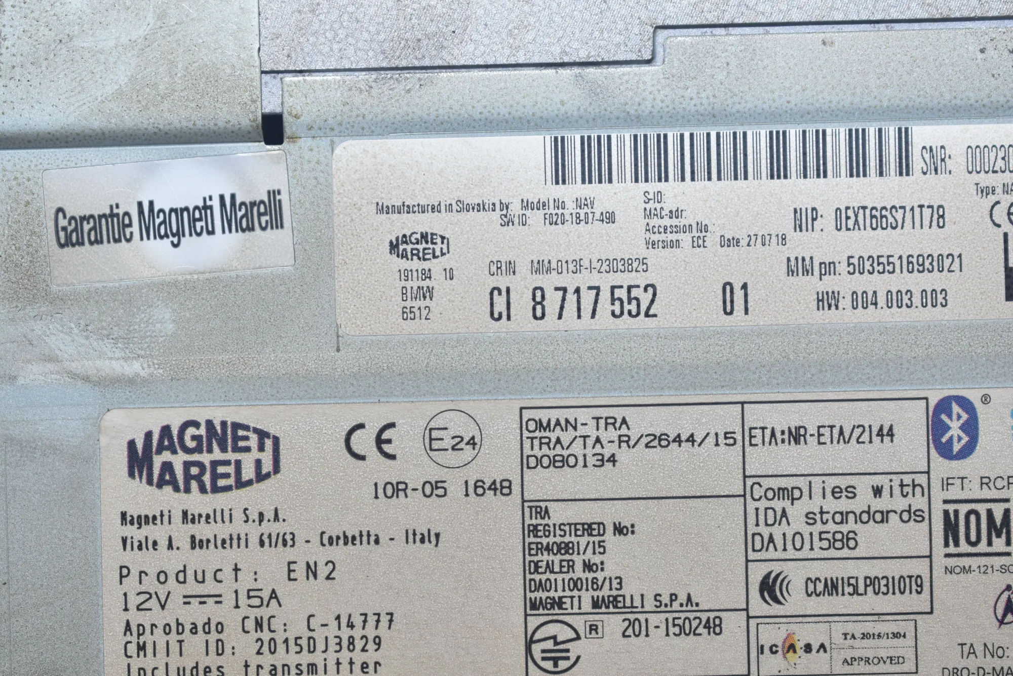 Navigation Control Unit – OEM 8717552 · BMW i3 (I01) Hybrid 2018 – 5