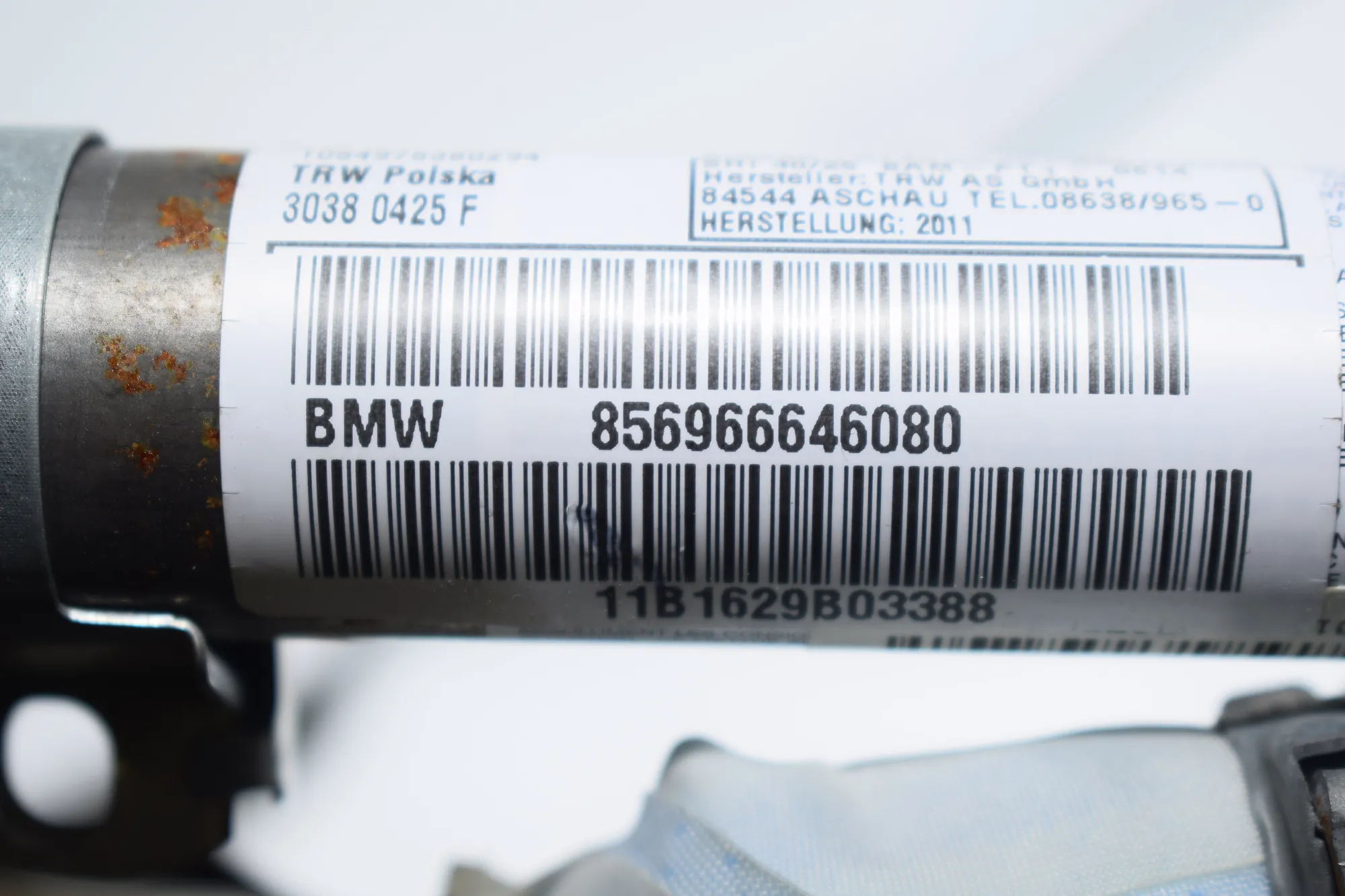 Right Side Roof Safety Curtain SRS – OEM 6966646 · BMW 3 (E90) 330 d 2011 – 3