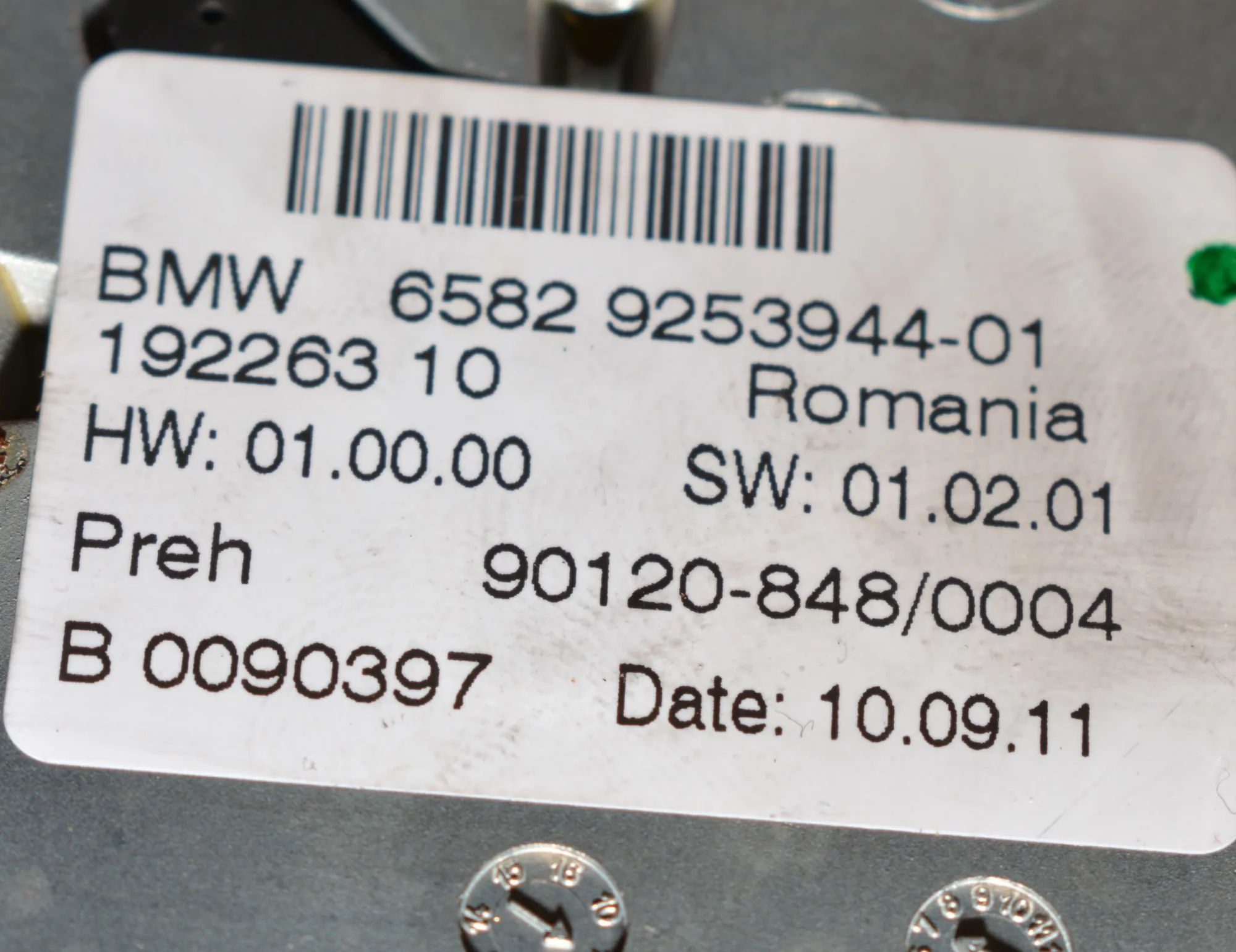 Navigation System – OEM 9266384 · BMW 5 Touring (F11) 520 d 2011 – 8