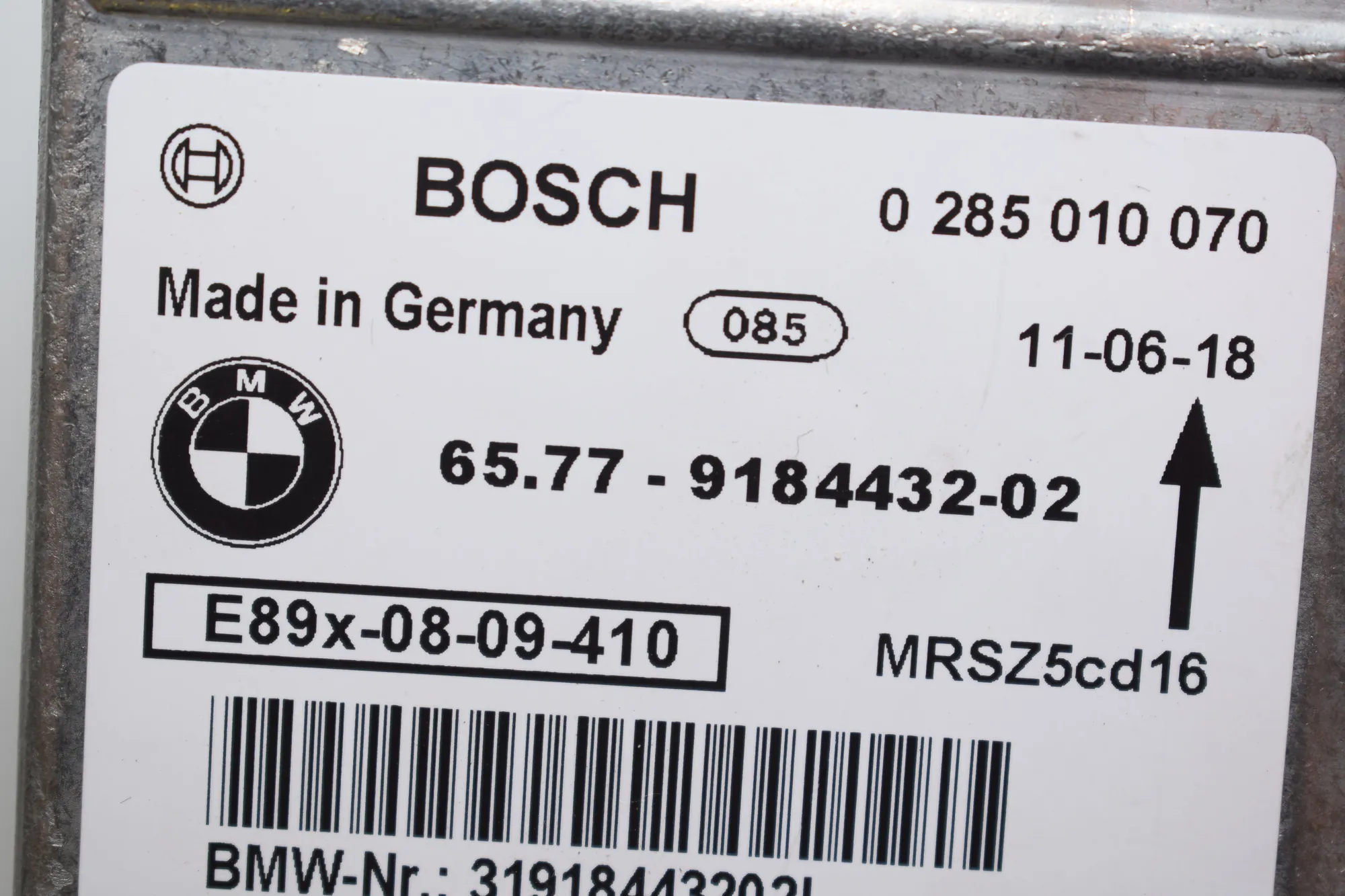 SRS Control Unit – OEM 0285010070 · BMW 3 Touring (E91) 325 d 2011 – 4