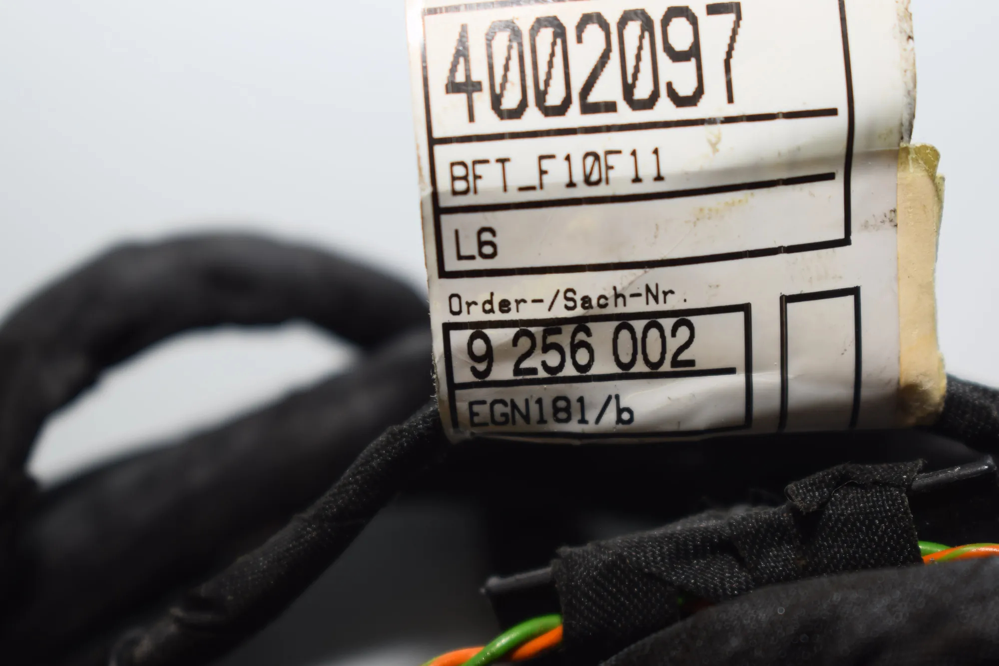 Front Left Door Wiring – OEM 9256002 · BMW 5 (F10) 520 d 2011 – 4